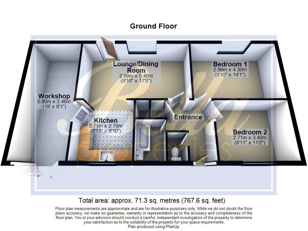 Prickly Nut Cottage, Gainsborough floorplan