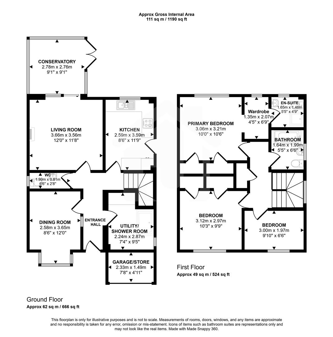 3, The Pinfold, Markfield floorplan