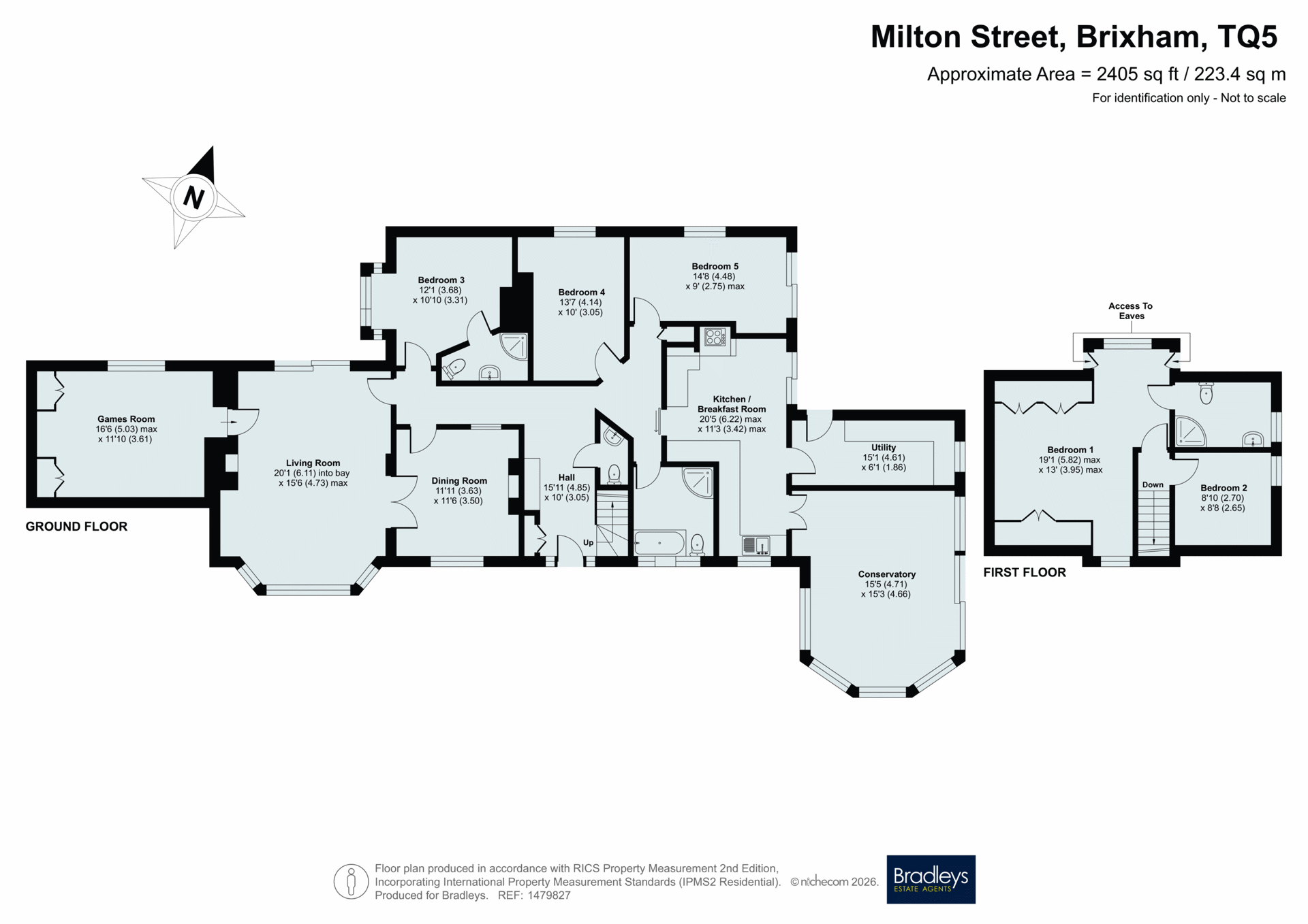 Burridge,, Milton Street, Brixham floorplan