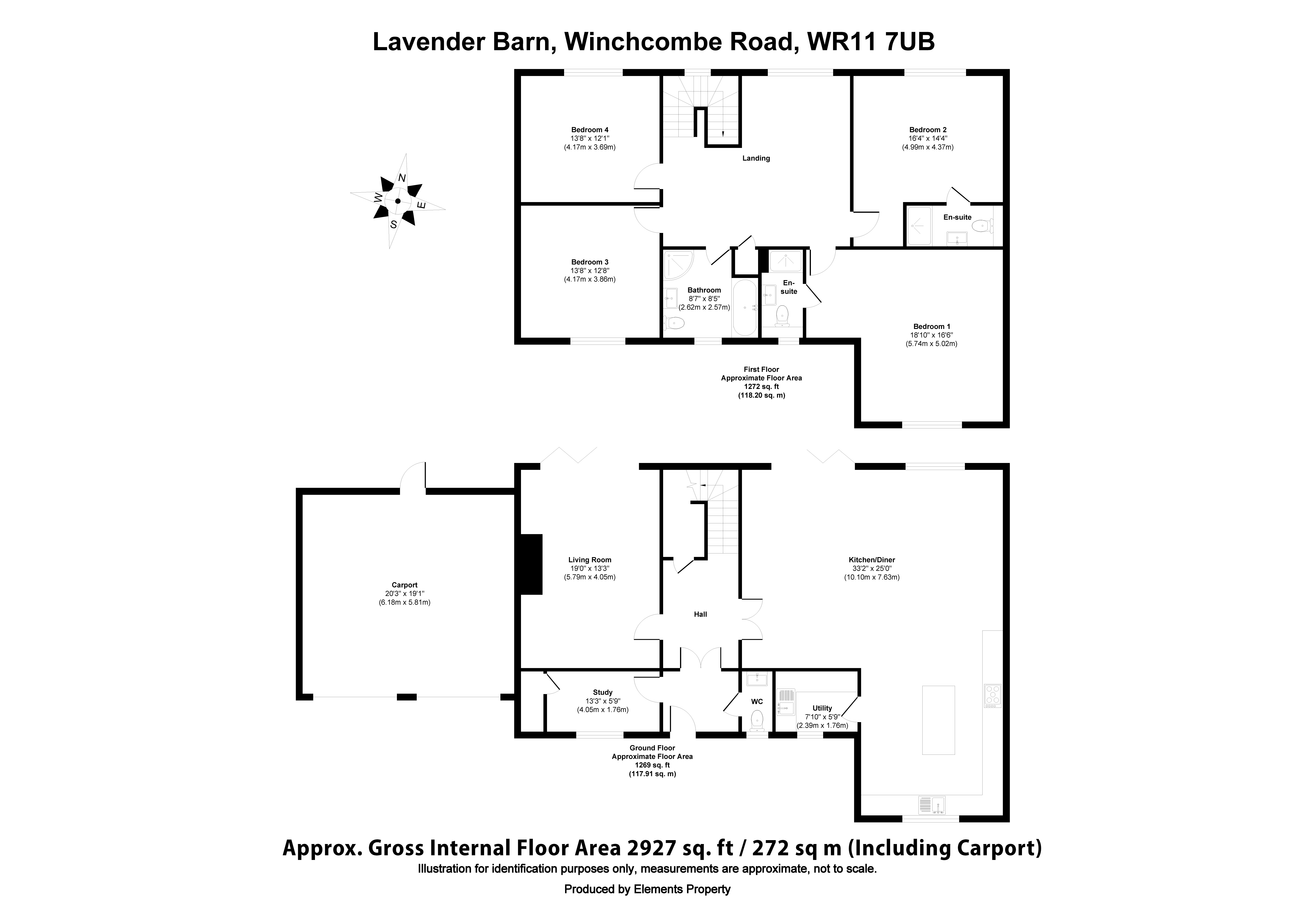Plot 2, Lavender Barn, Winchcombe Road, Evesham floorplan