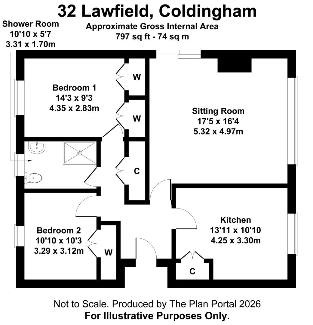 32, Lawfield, Eyemouth floorplan