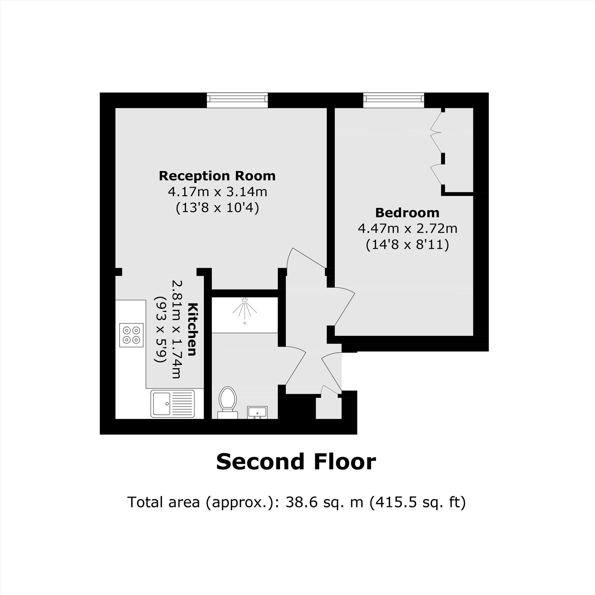 Flat 5, 280, Elgin Avenue, Maida Vale floorplan