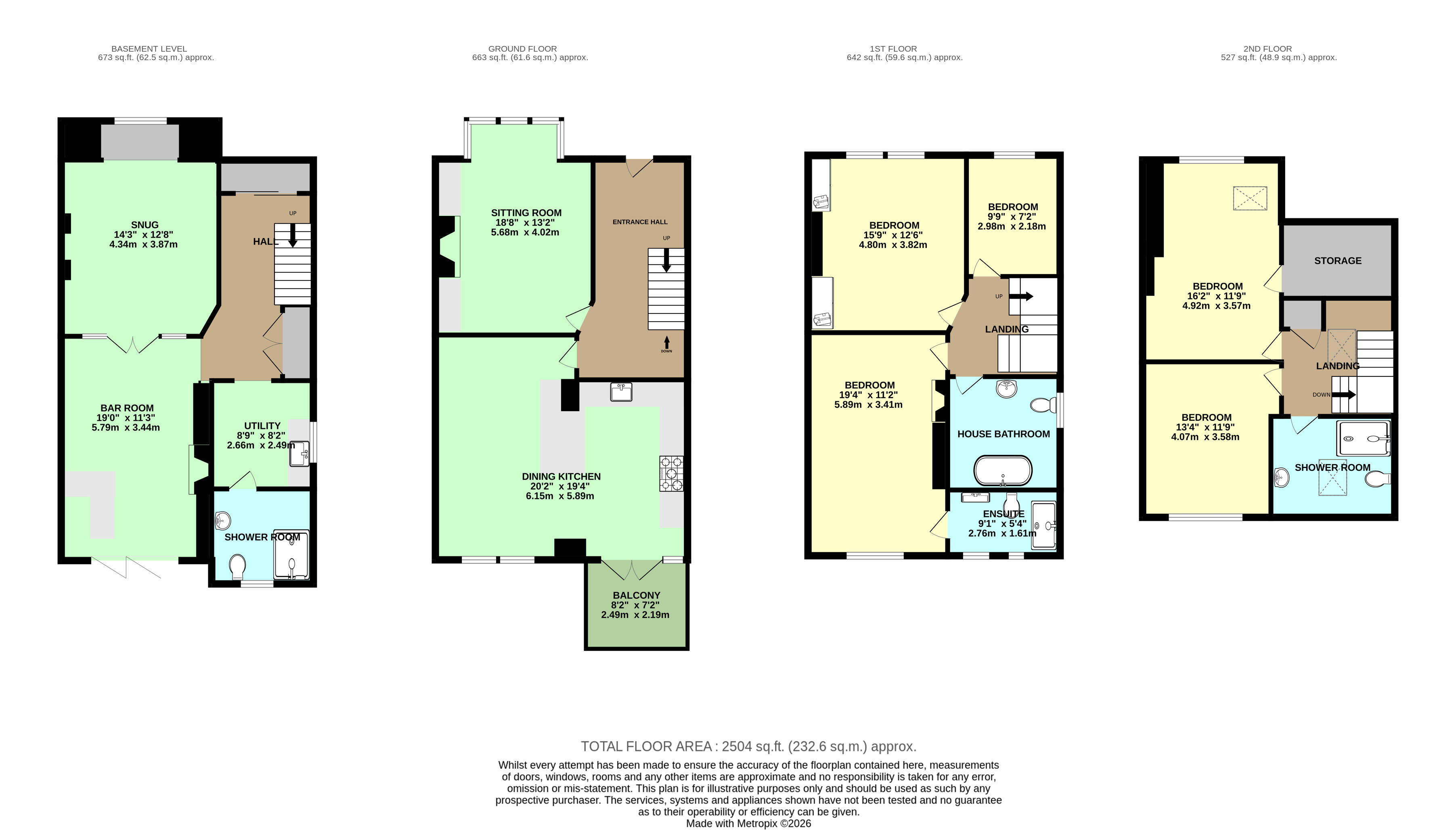 4, Oakwood Drive, Leeds floorplan