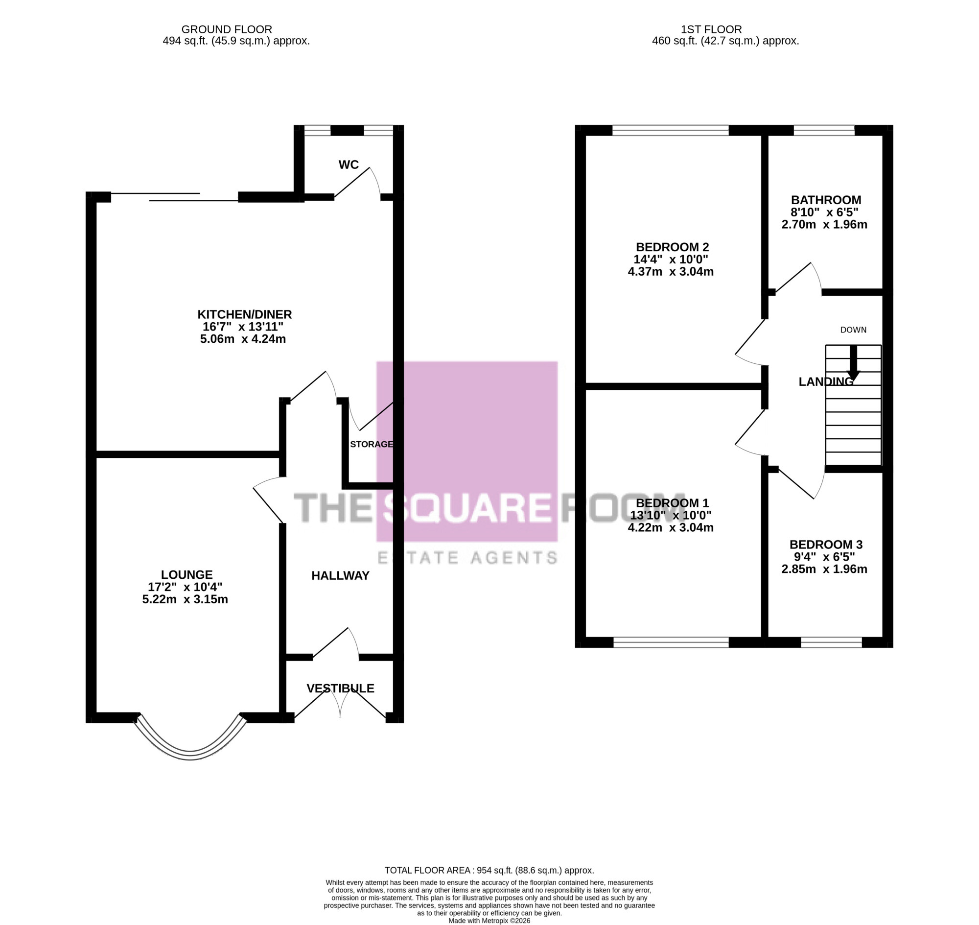 177, Park Road, Blackpool floorplan