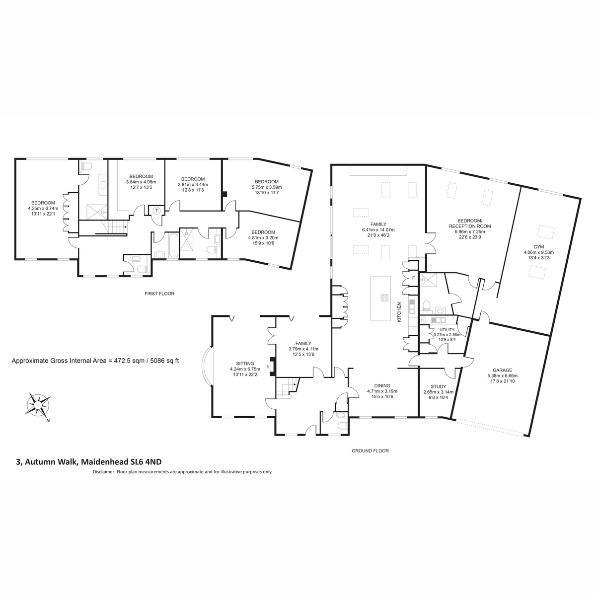 3, Autumn Walk, Maidenhead floorplan