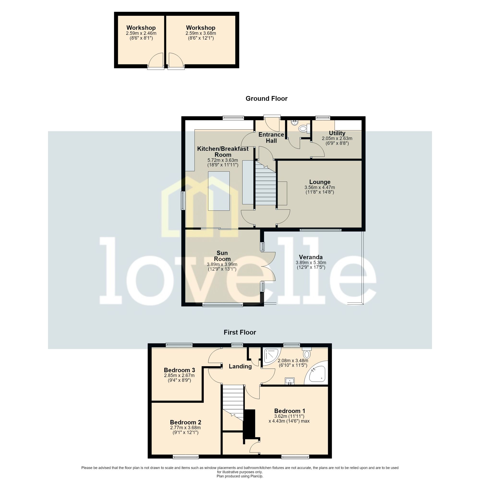 1 Sandy Lane, Louth floorplan