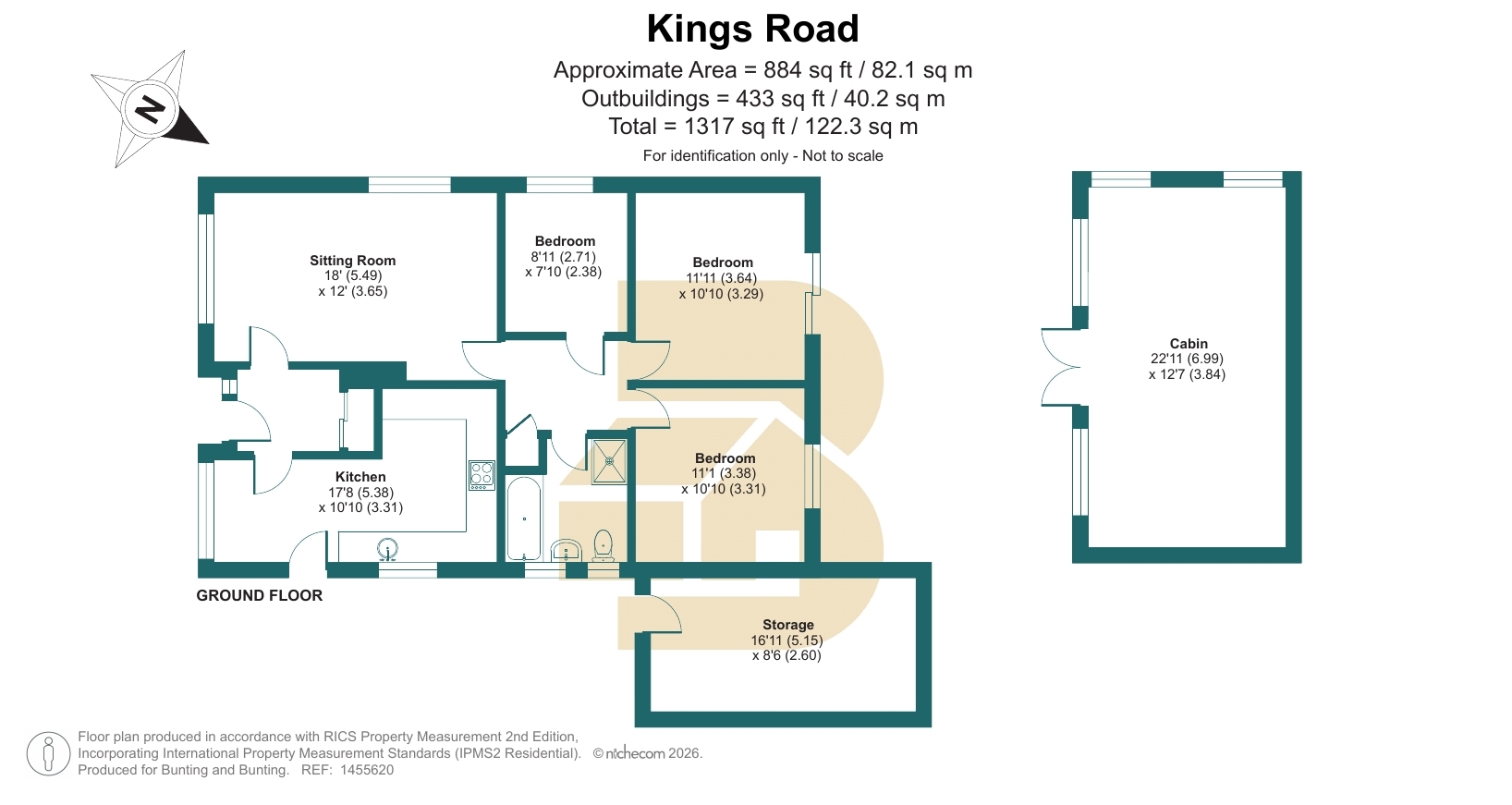 138, Kings Road, Westerham floorplan