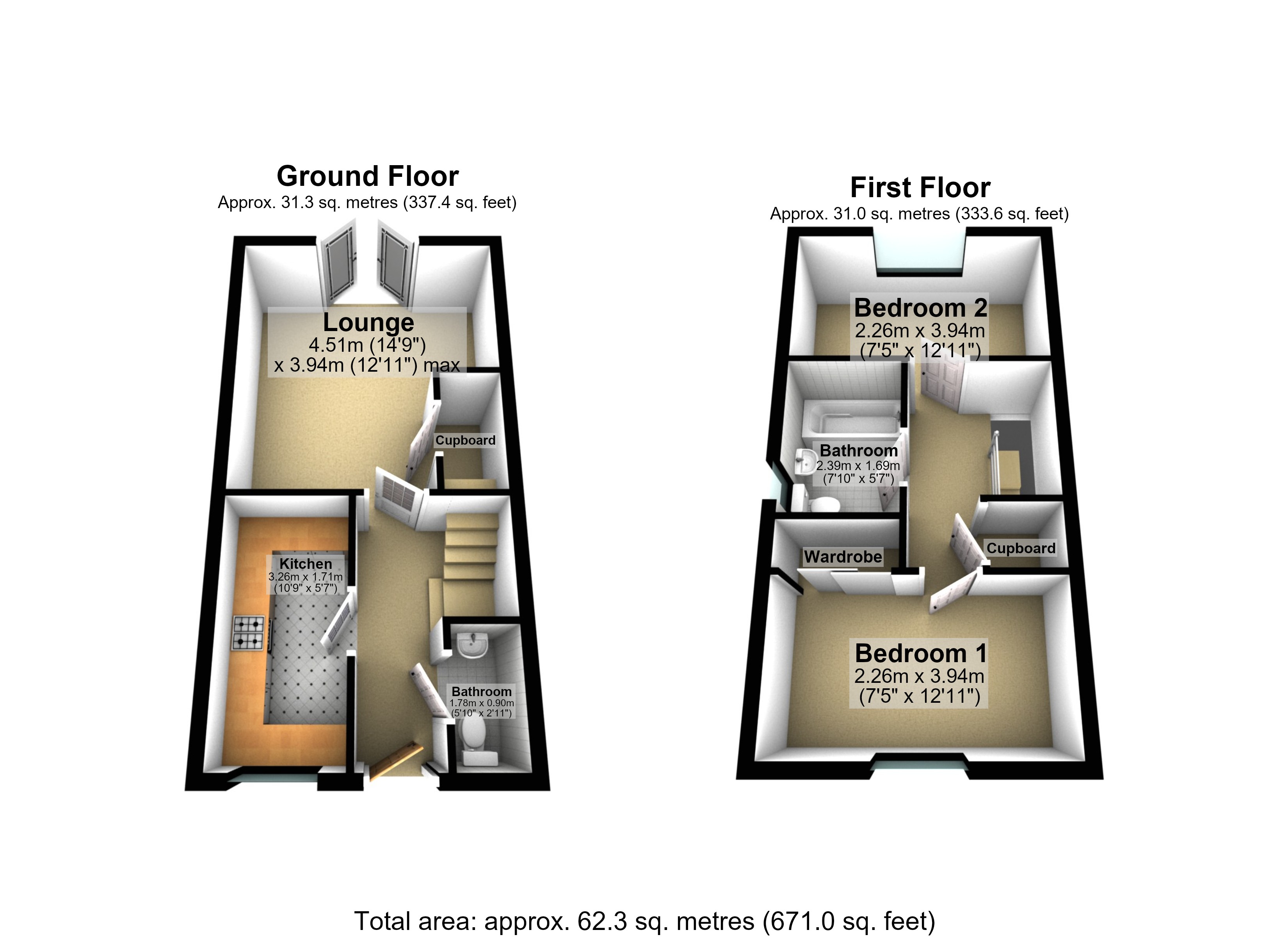 14, Hollis Close, Stapleford floorplan