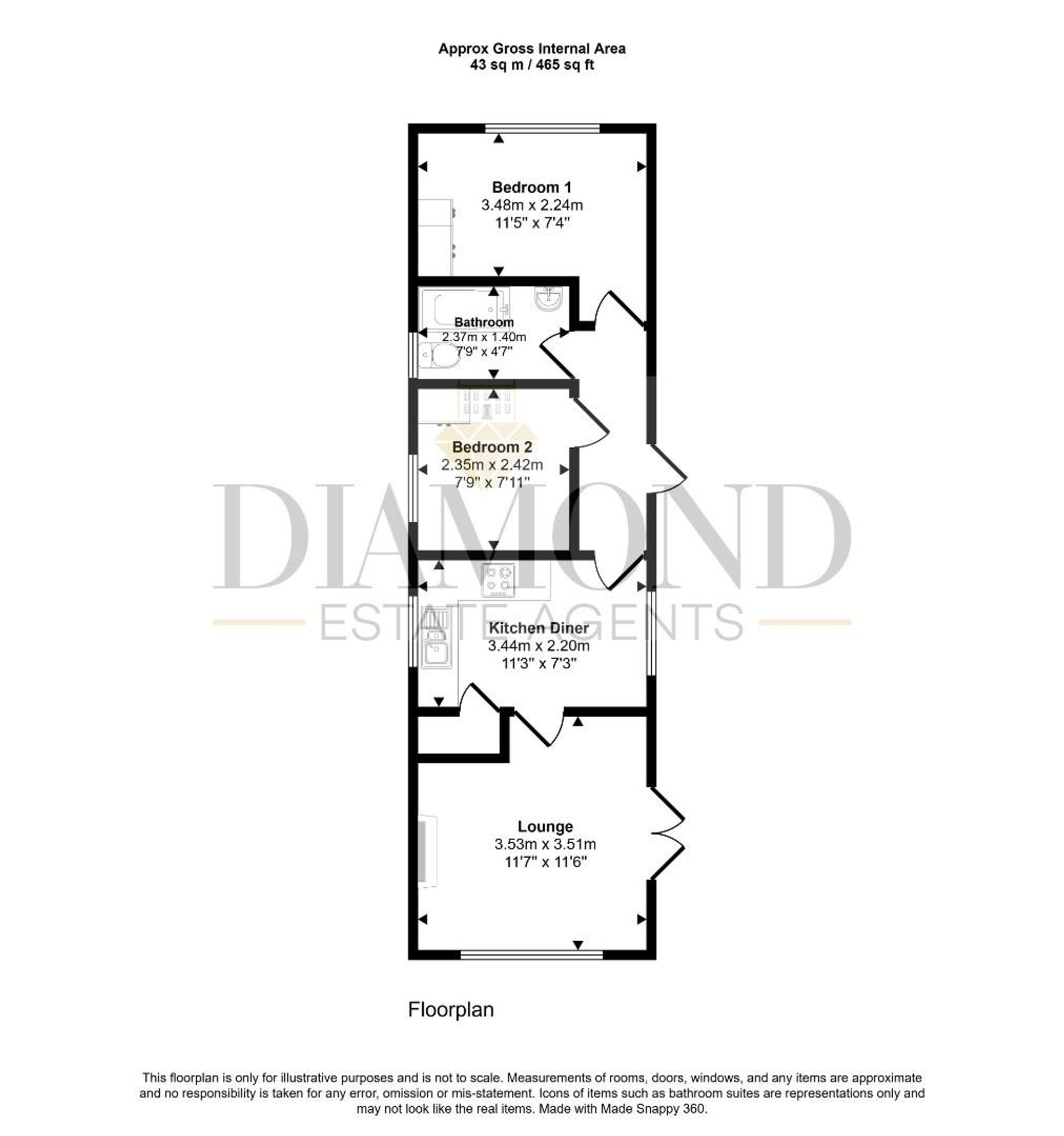 8 Underhill Park, Tiverton floorplan