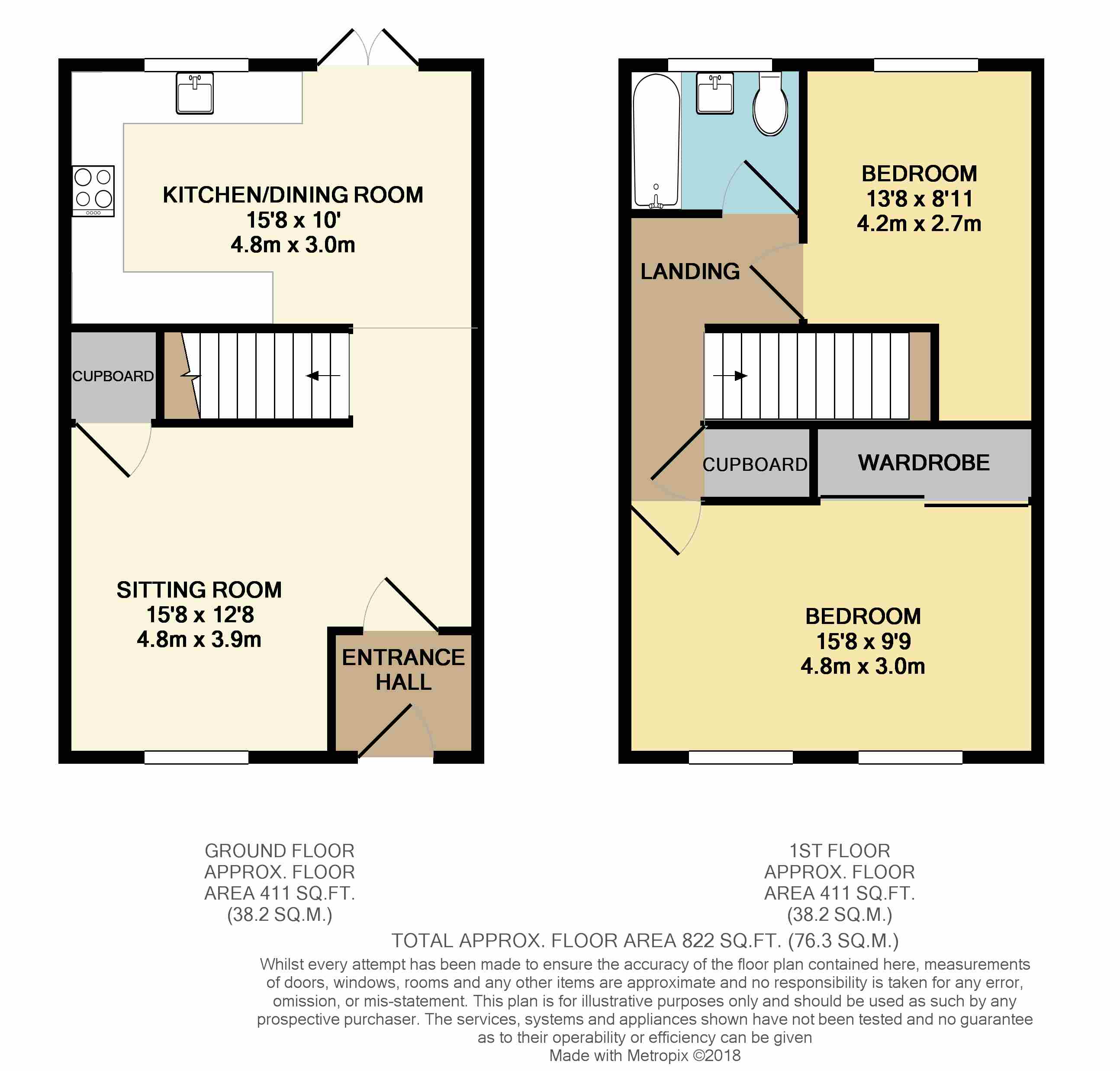 2 Bedrooms Terraced house for sale in Ray Close, Lingfield RH7