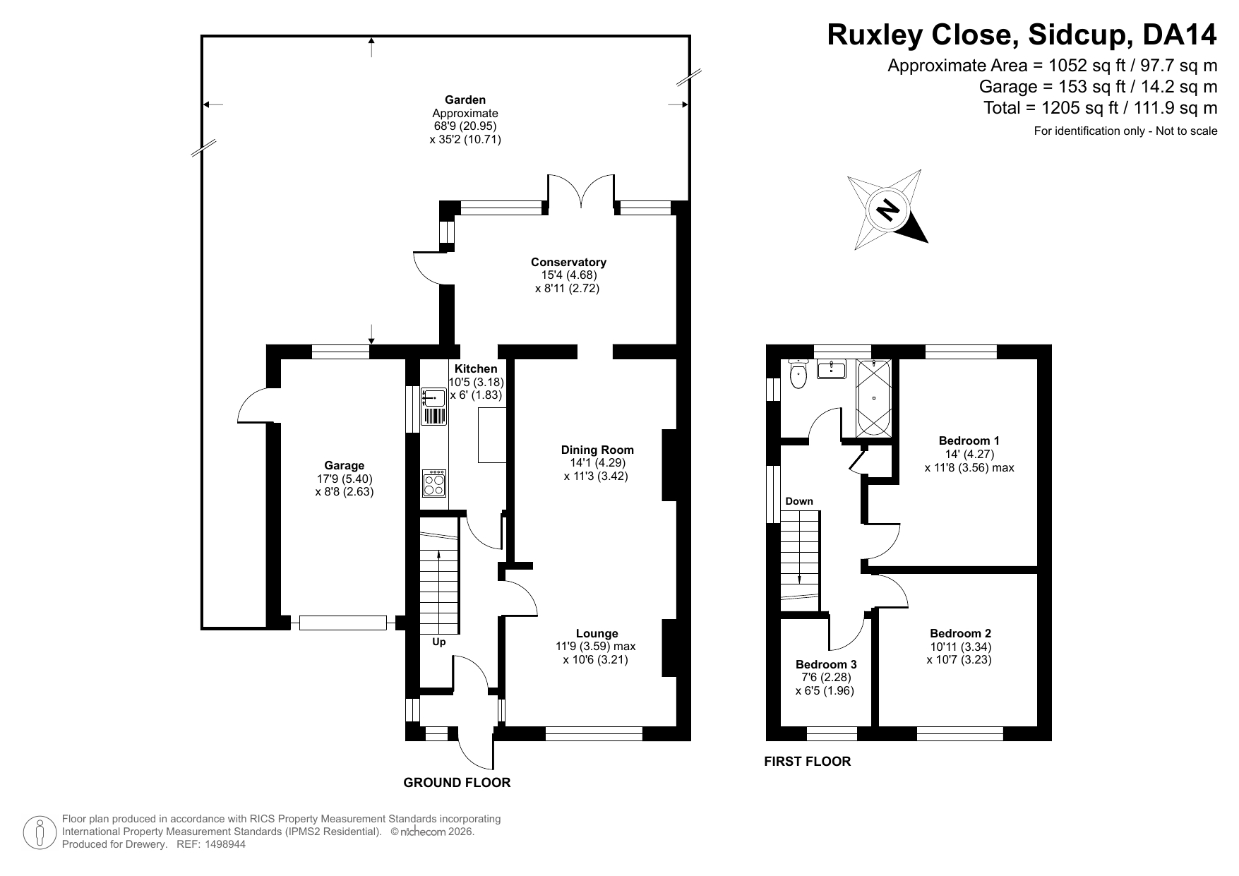 14, Ruxley Close, Sidcup floorplan