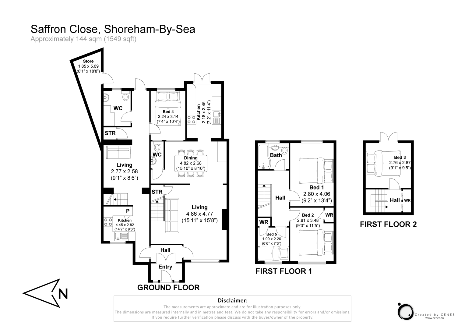 11, Saffron Close, Shoreham-By-Sea floorplan