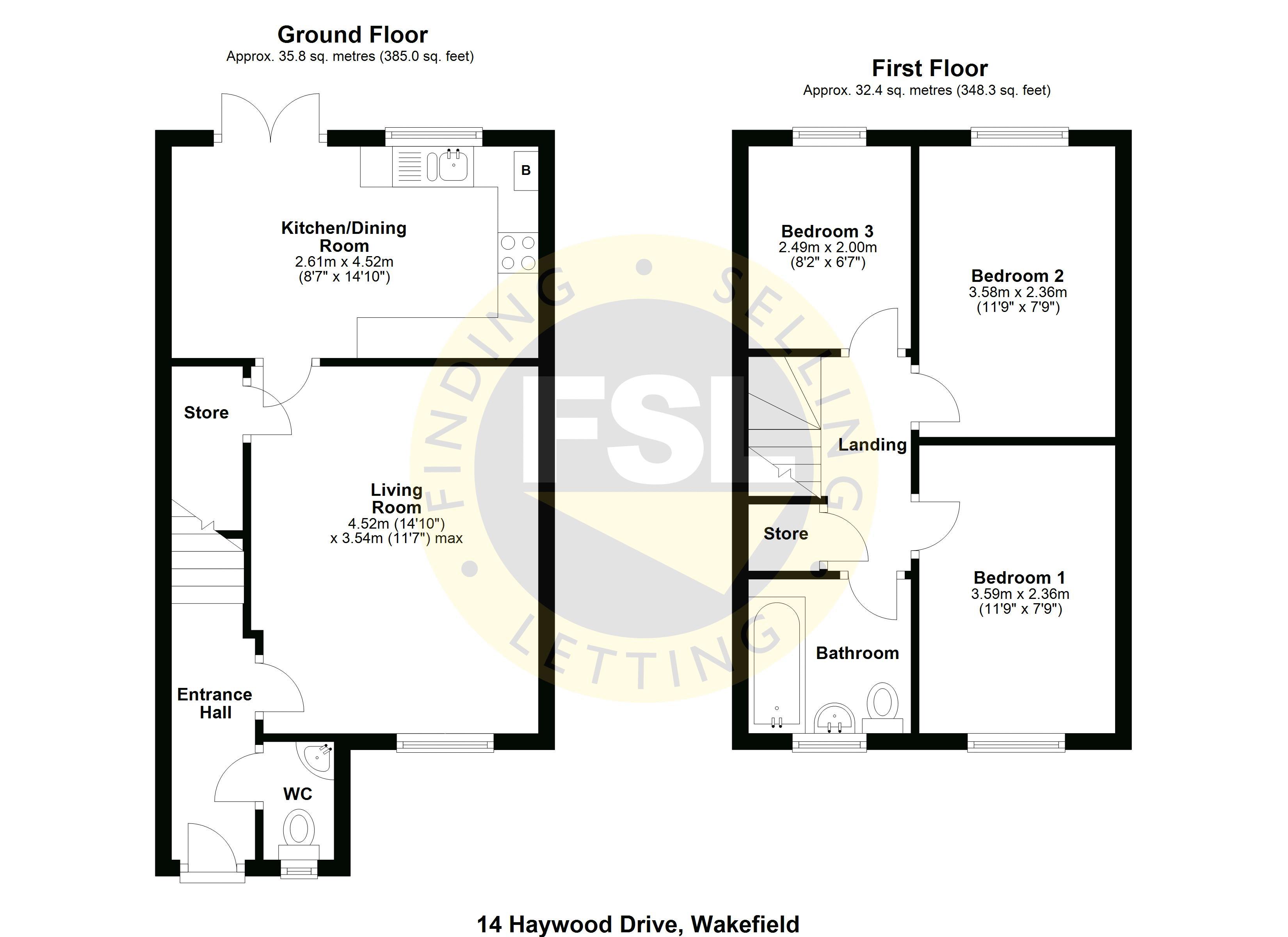 Haywood Drive, Wakefield floorplan