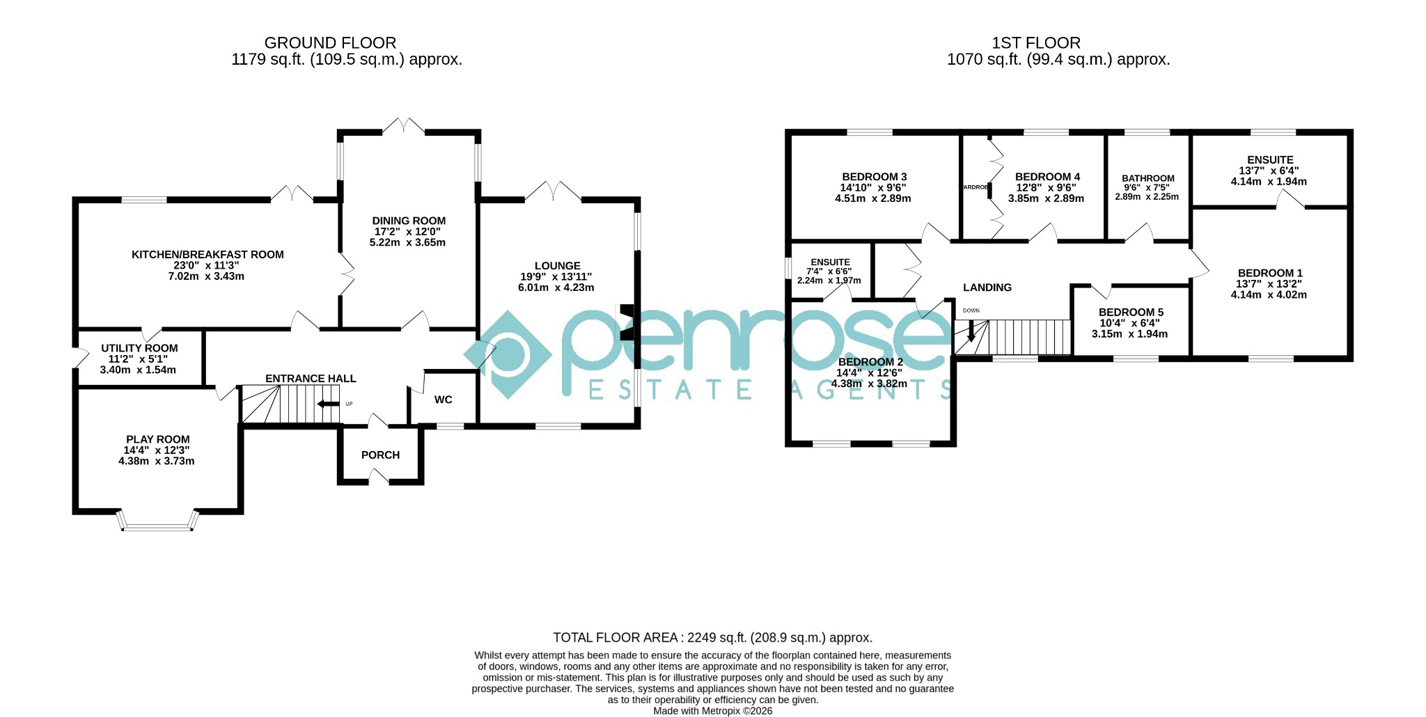 7 Clophill Road, Silsoe, Bedfordshire floorplan