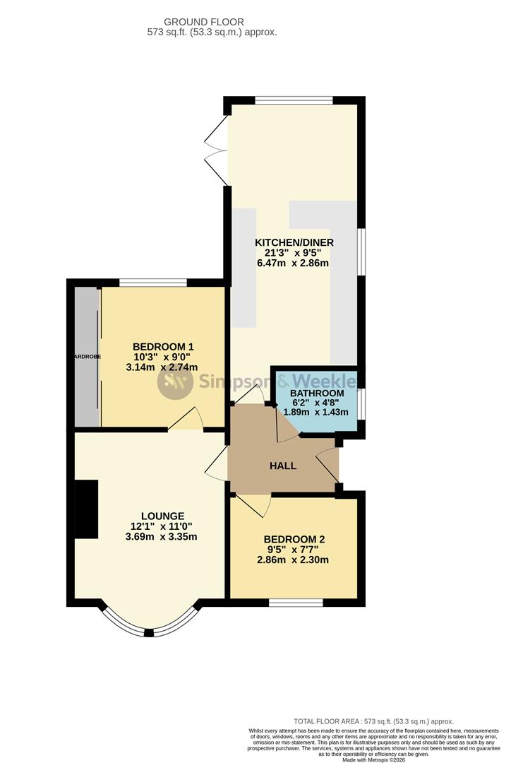 St. Margarets Avenue, Rushden floorplan