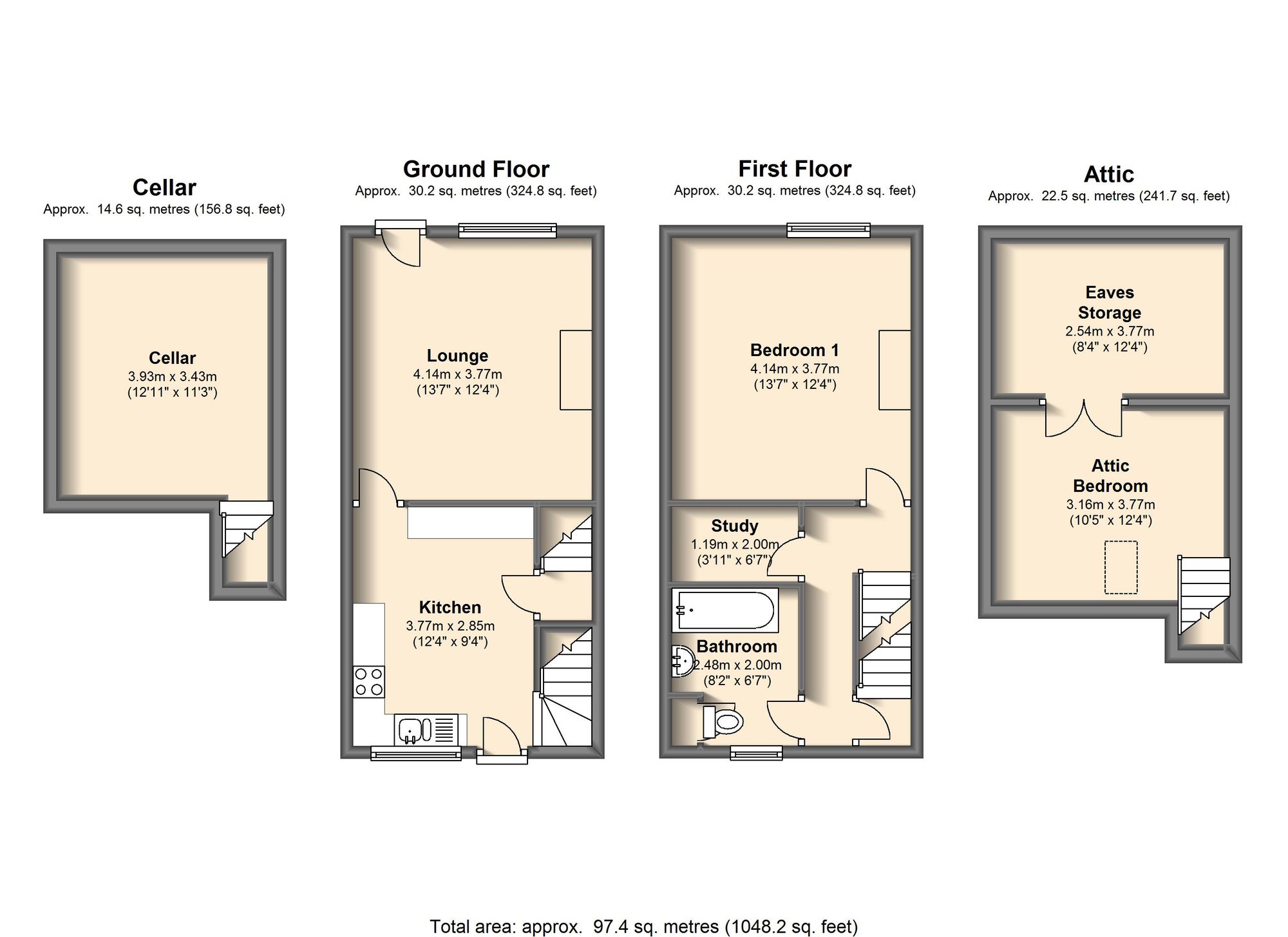 77 Cartmell Road, Sheffield floorplan