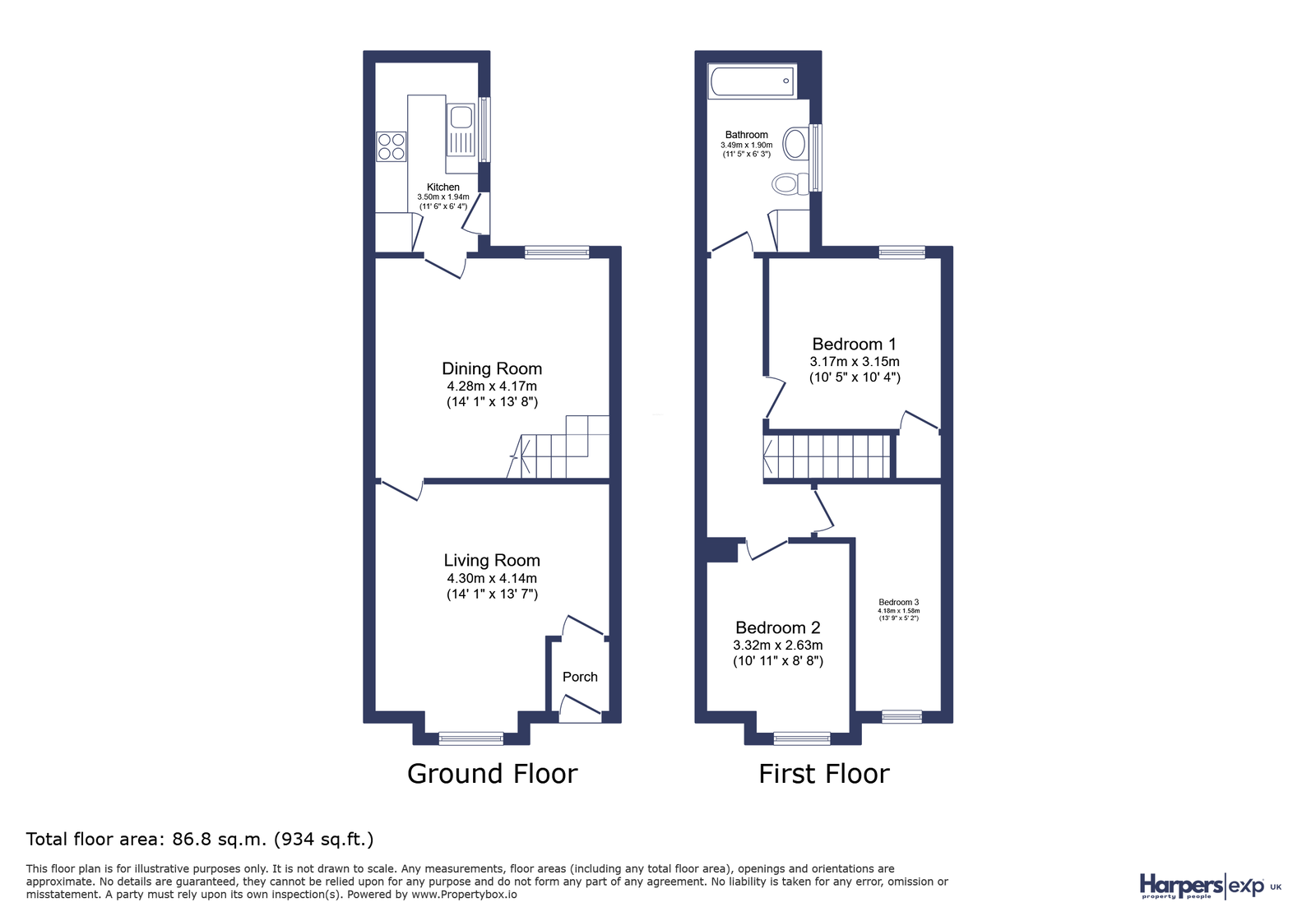 81, Victoria Terrace, Bedlington floorplan
