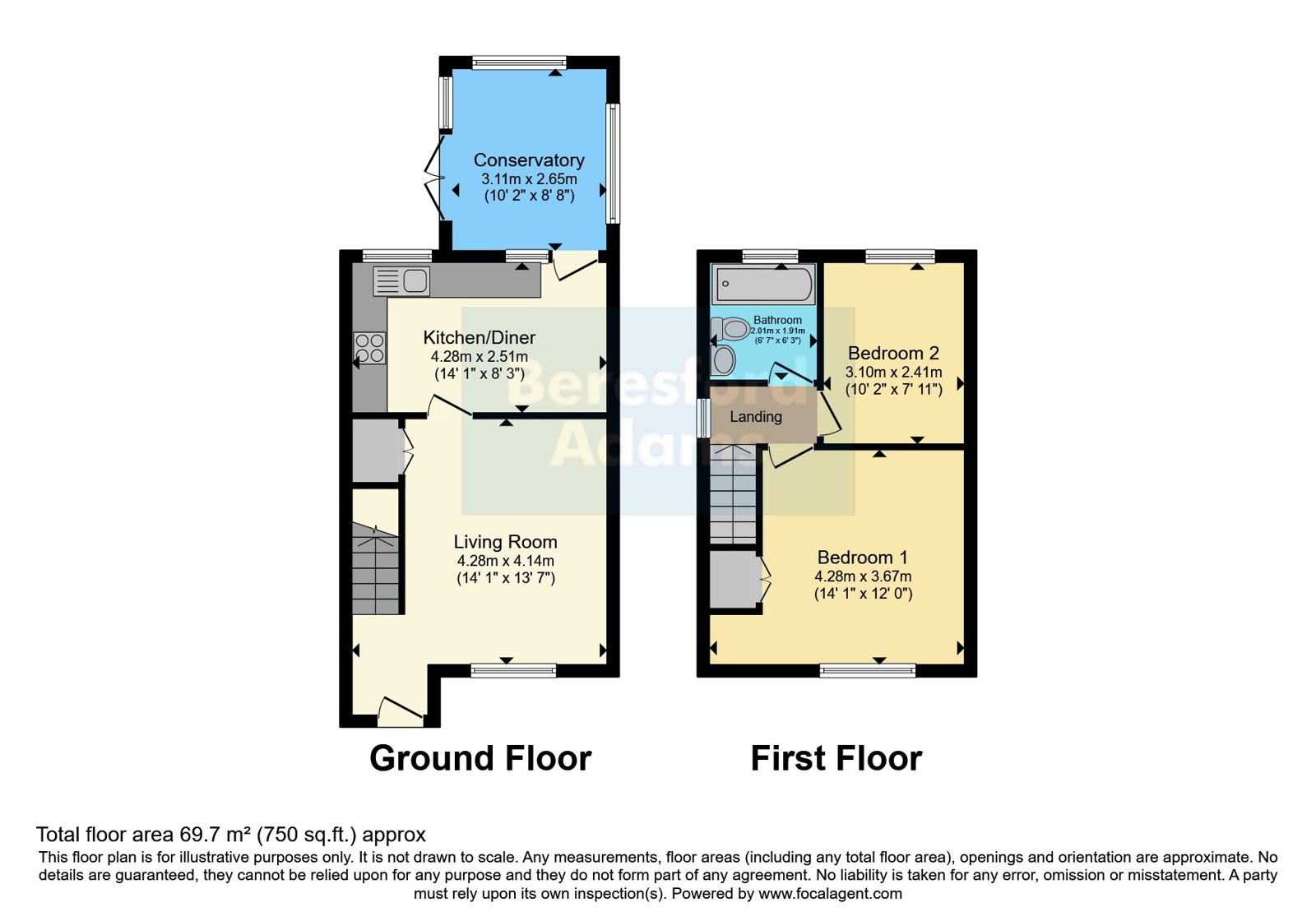 28, Shrewsbury Way, Chester floorplan
