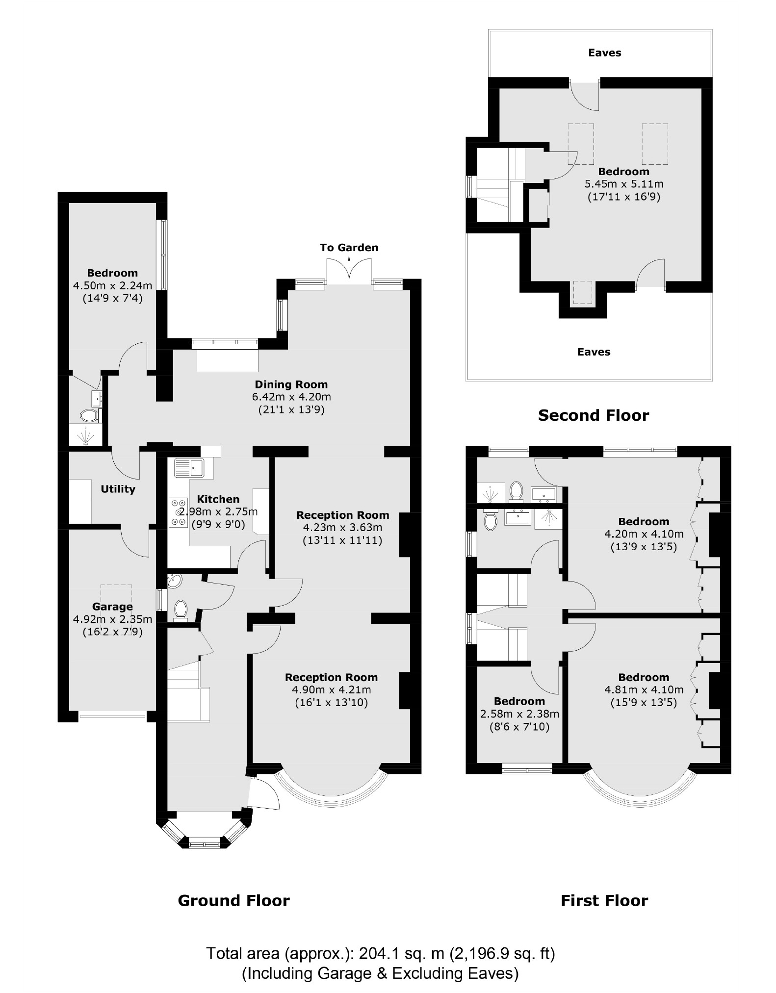 Longland Drive, London floorplan