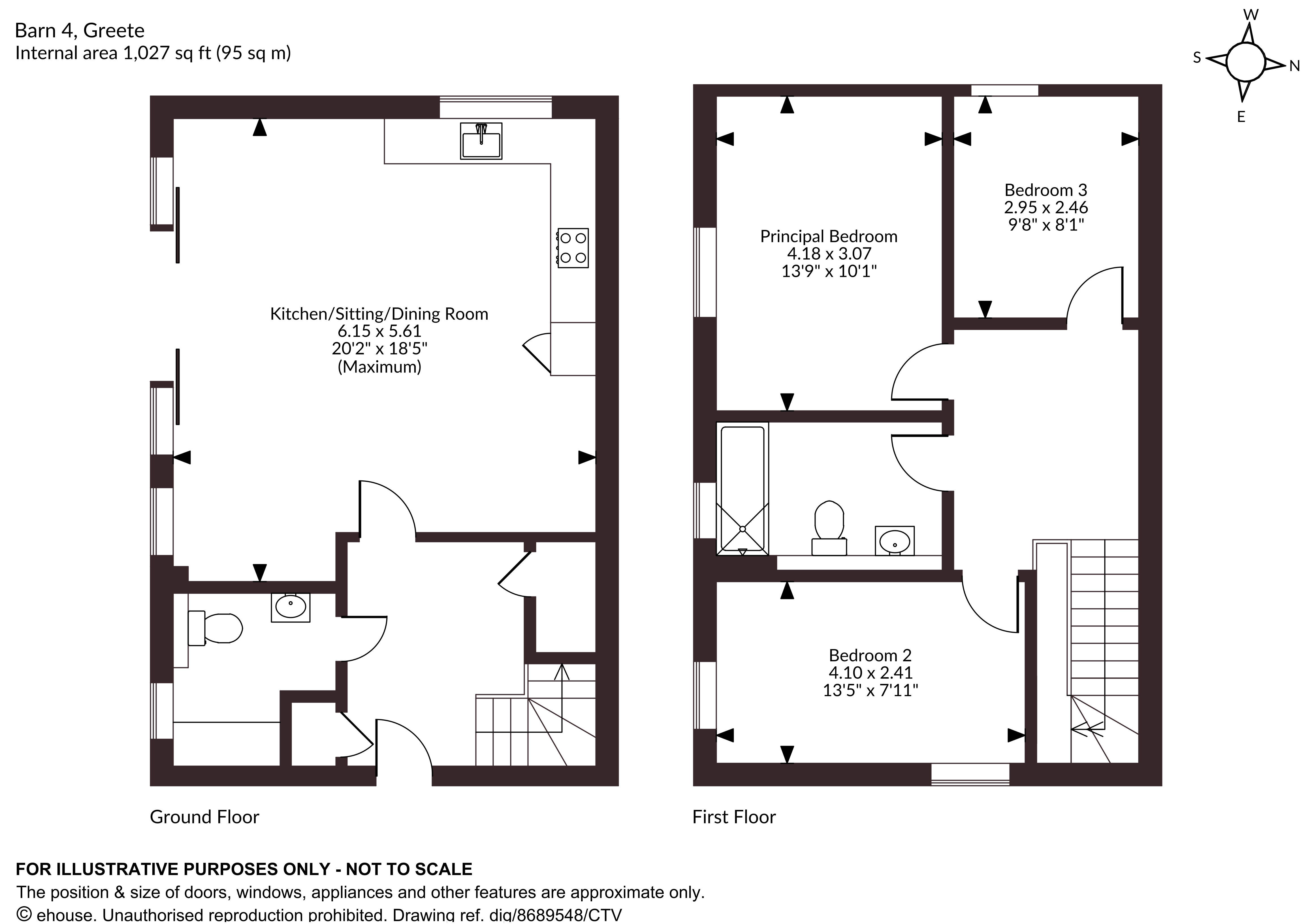 Barn 4 Greete, Shropshire floorplan