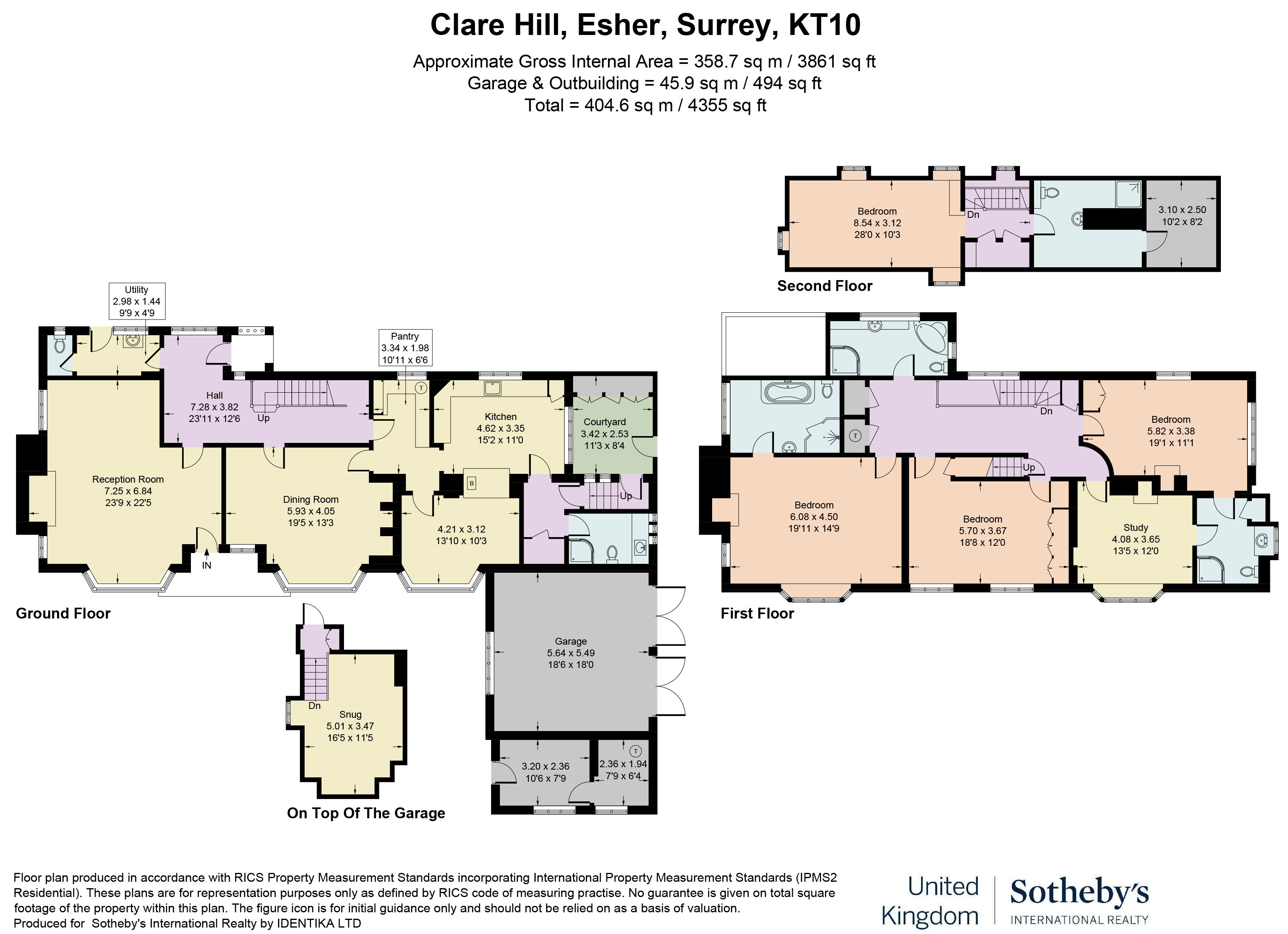 Clare, Clare Hill, Surrey floorplan