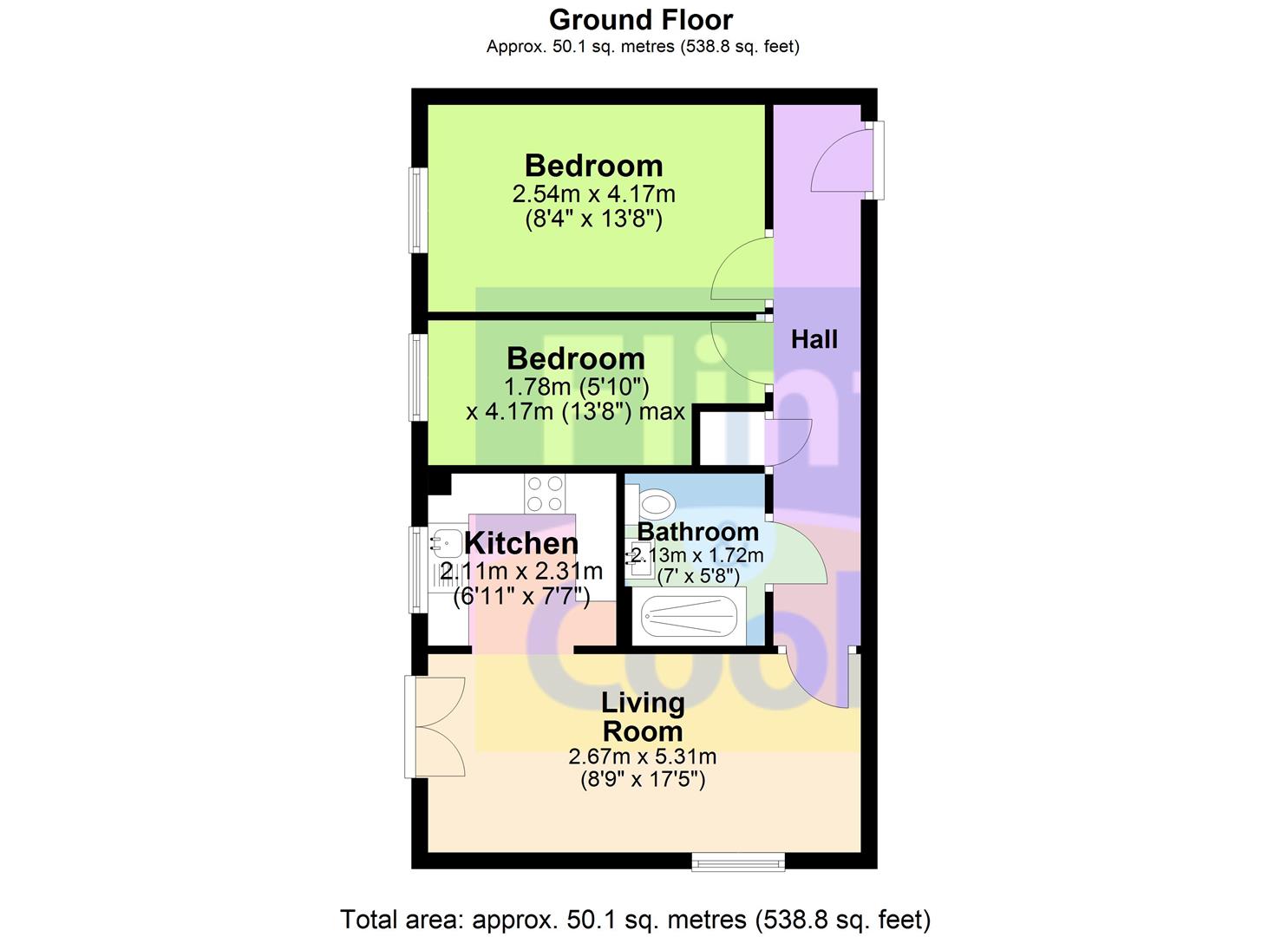 10, Broomfield Walk, Hereford floorplan