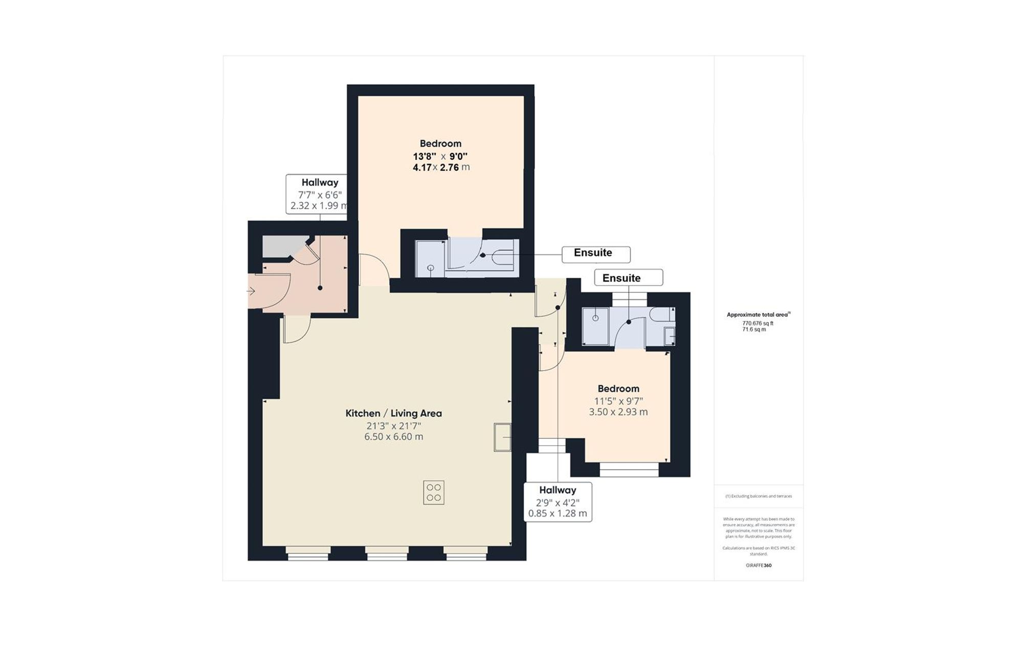 Flat 3, Collison Place, Cromer floorplan
