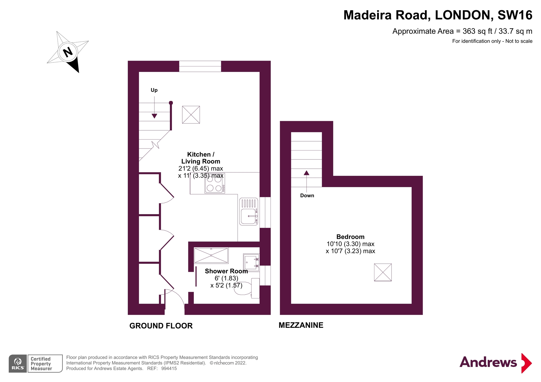 Flat 2, 62 Madeira Road, LONDON floorplan