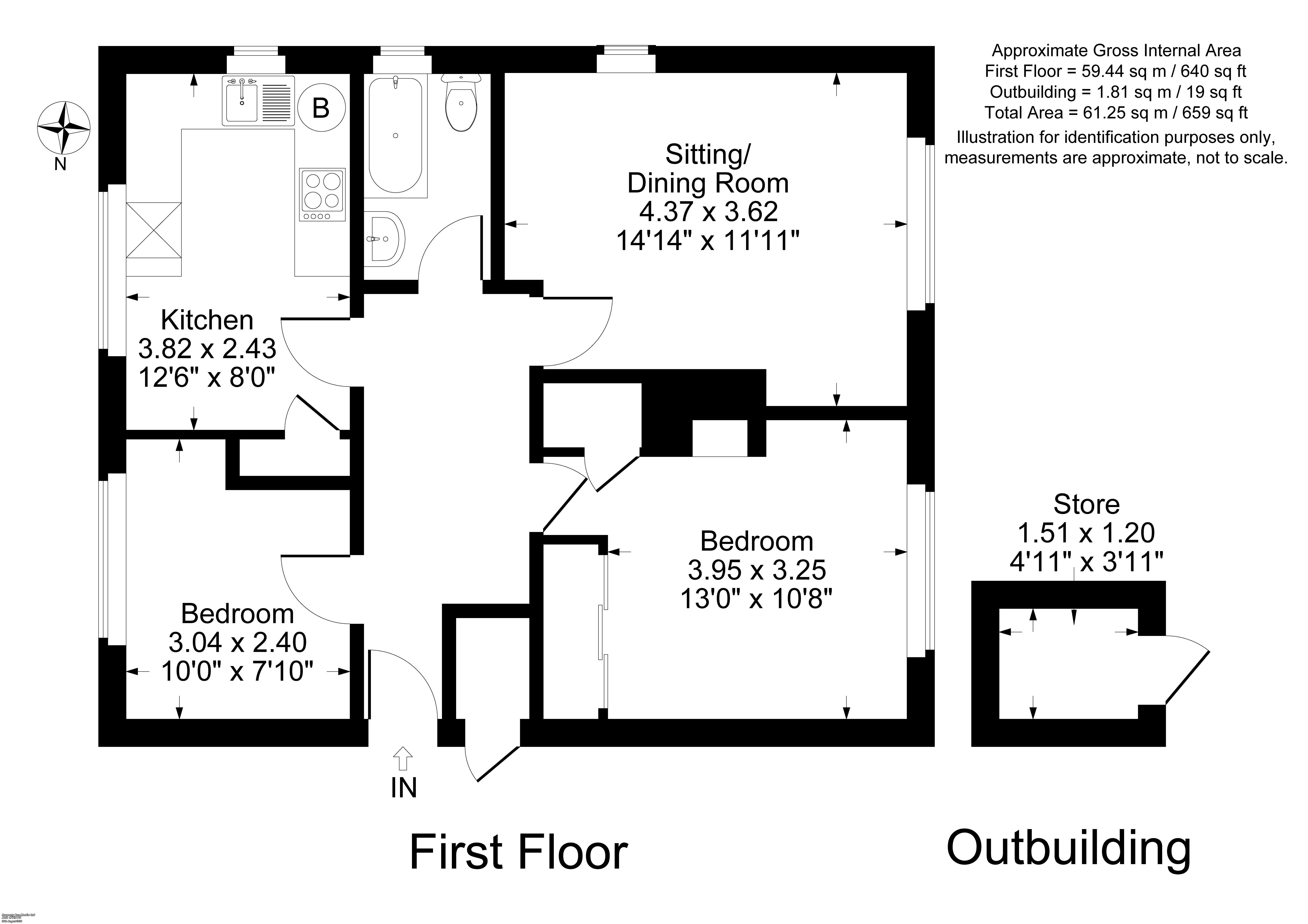 Flat 3,, Eversley Close, Chipping Norton floorplan