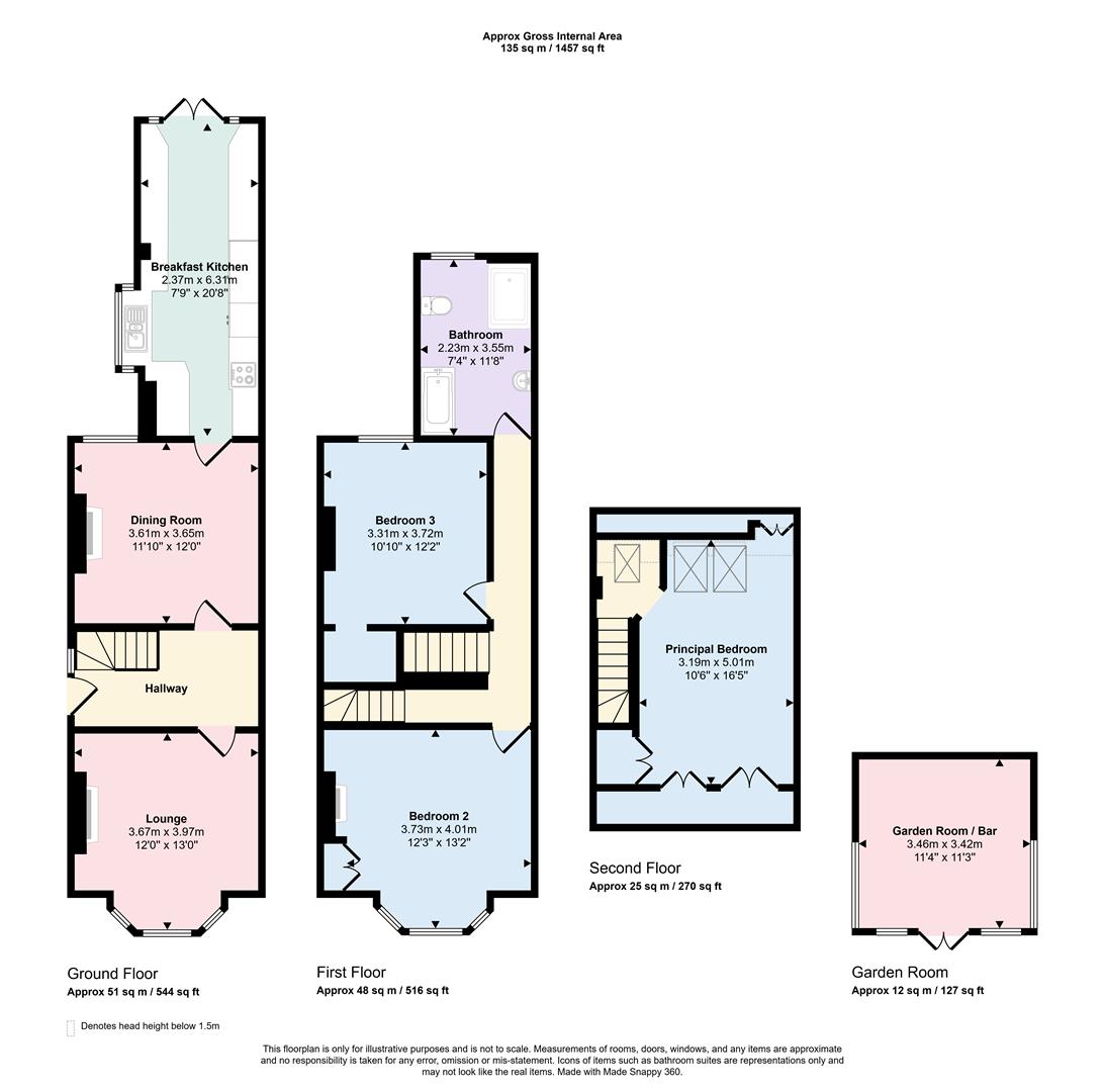 82, Croft Road, Nuneaton floorplan