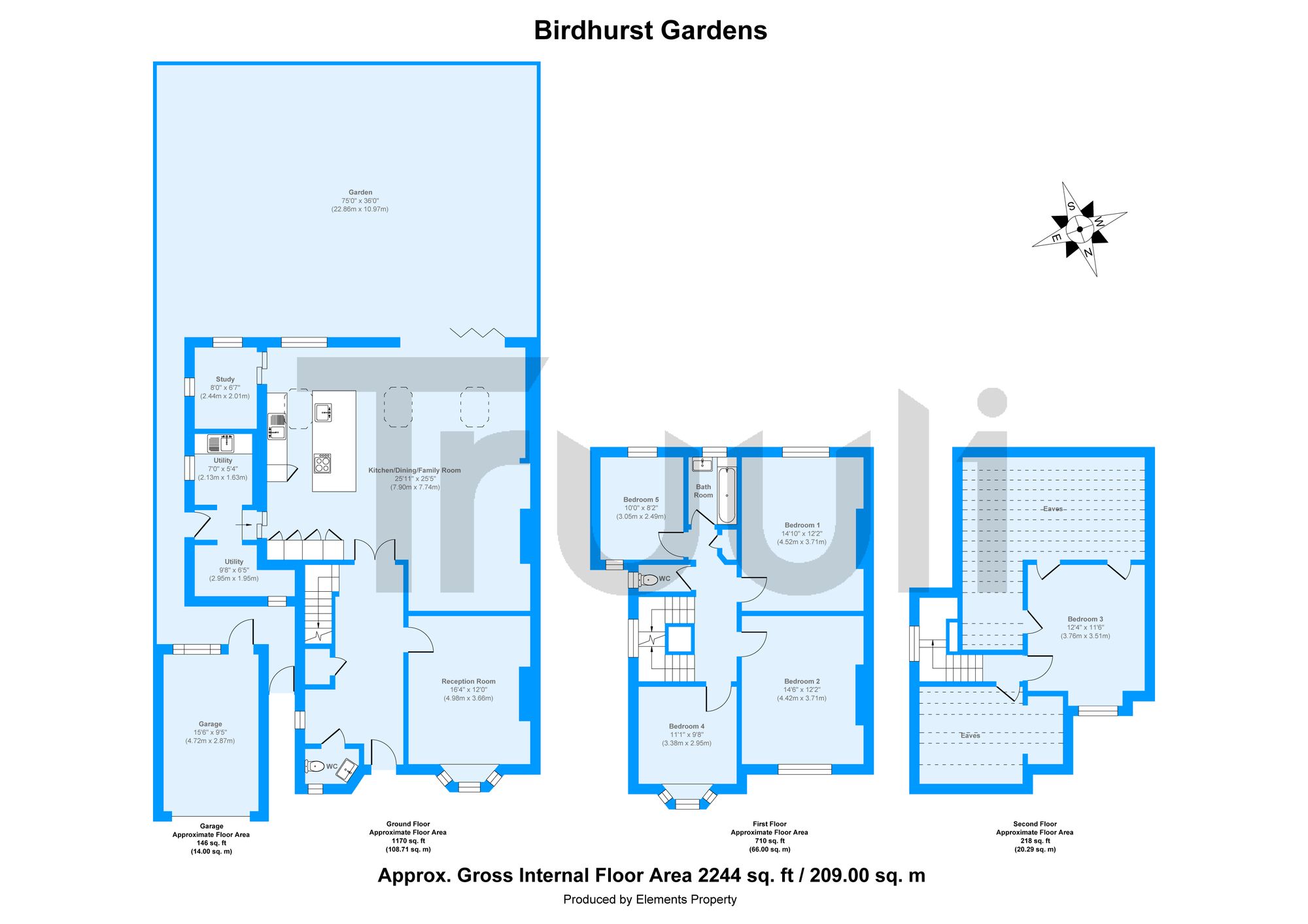 7 Birdhurst Gardens, South Croydon floorplan