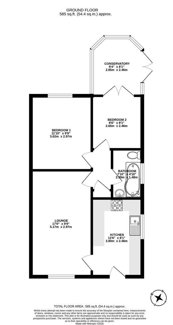 23, Merryweather Court, Scunthorpe floorplan