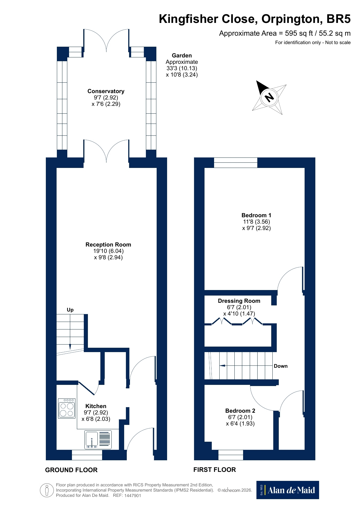 6, Kingfisher Close, Orpington floorplan