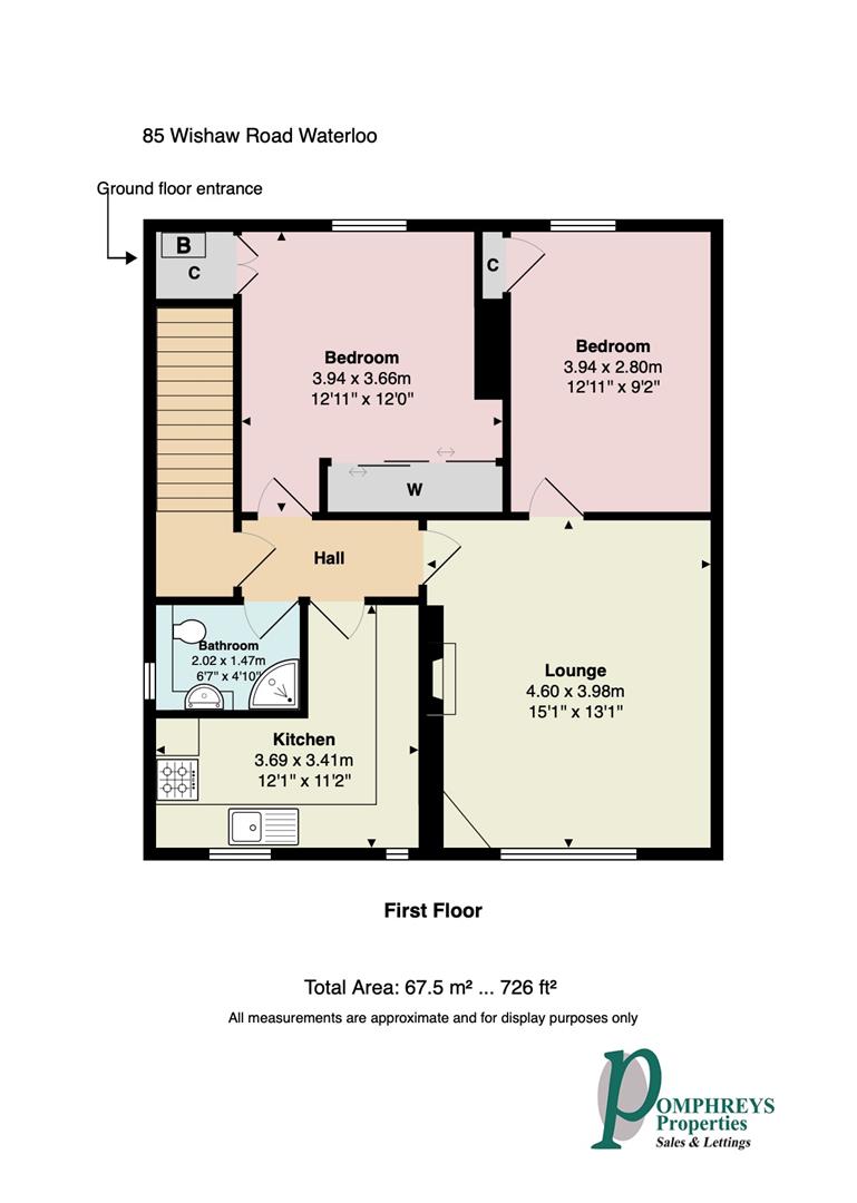 85, Wishaw Road, Wishaw floorplan