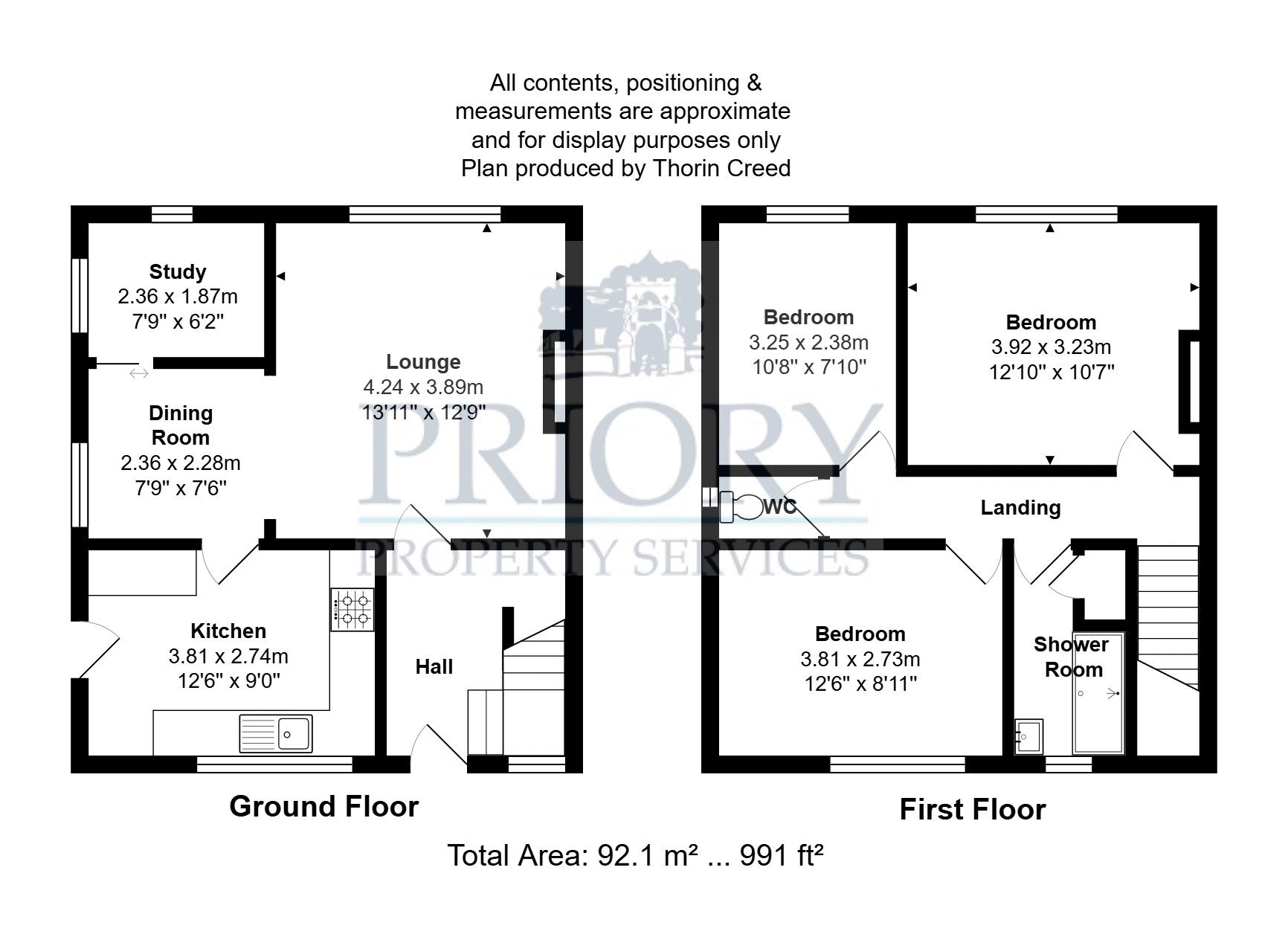 9, Lynmouth Close, Biddulph floorplan