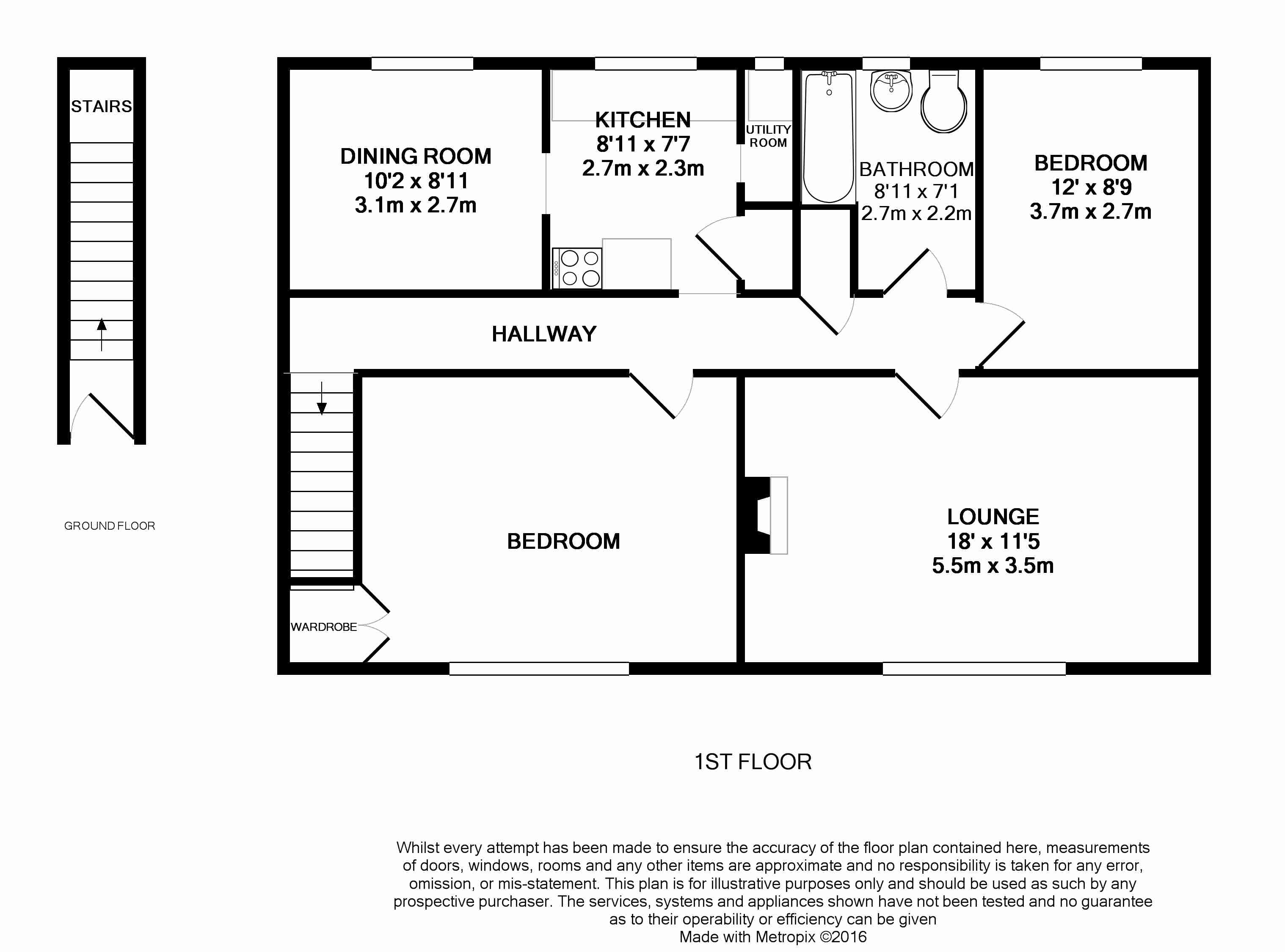 2 Bedrooms Maisonette to rent in Weybourne Road, Farnham GU9