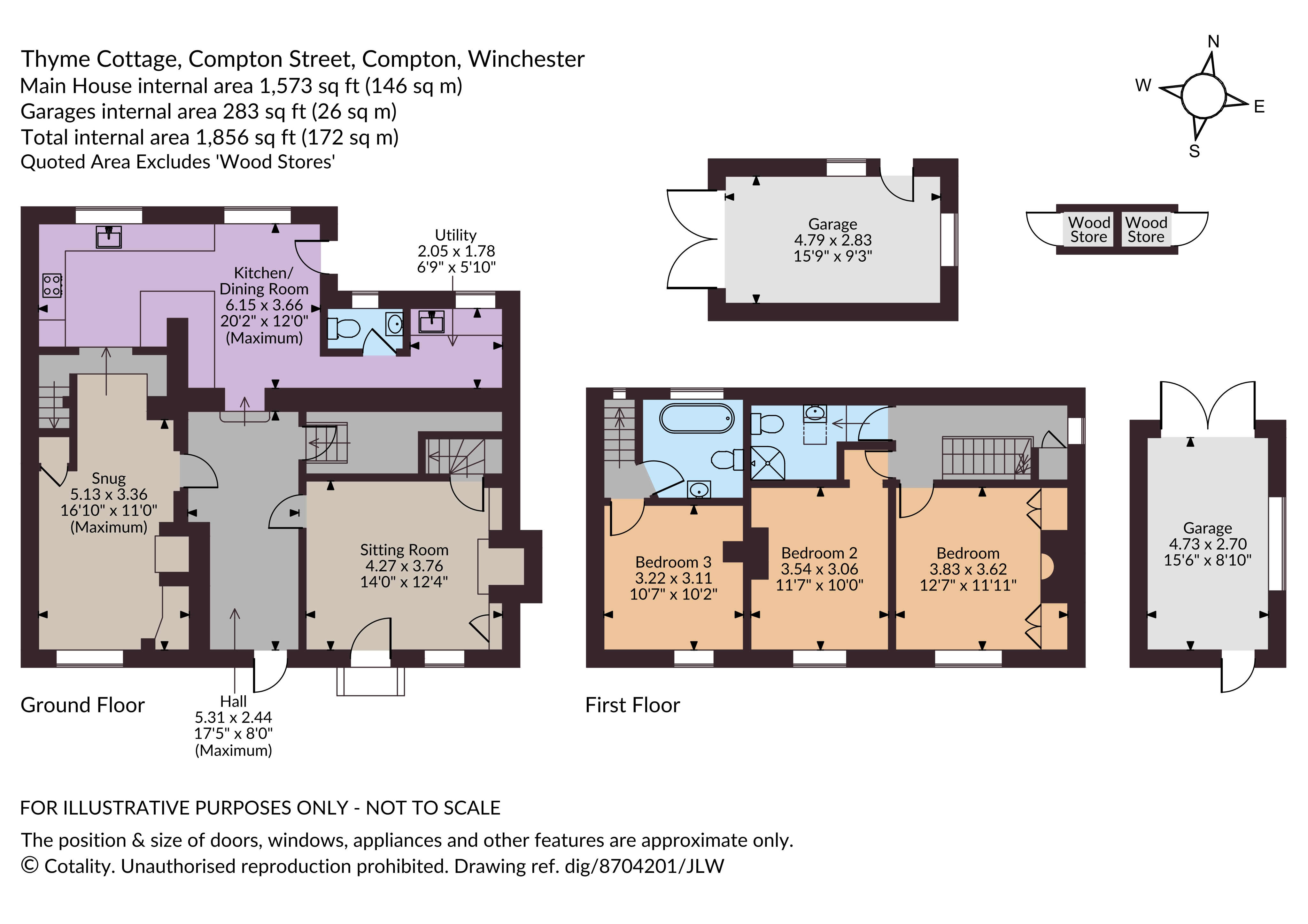 Thyme Cottage,, Compton Street, Winchester floorplan