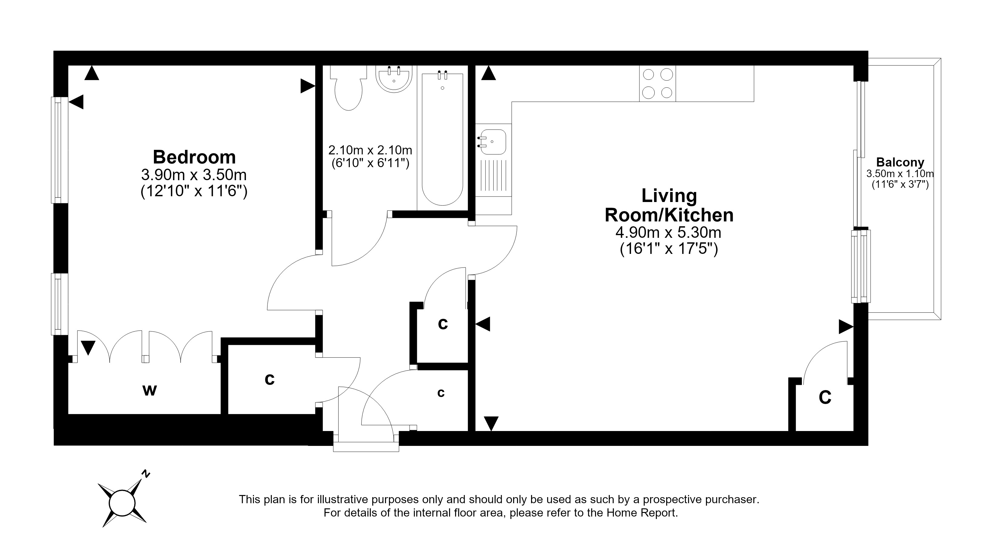 22/4, Anderson Place, Leith, Edinburgh floorplan