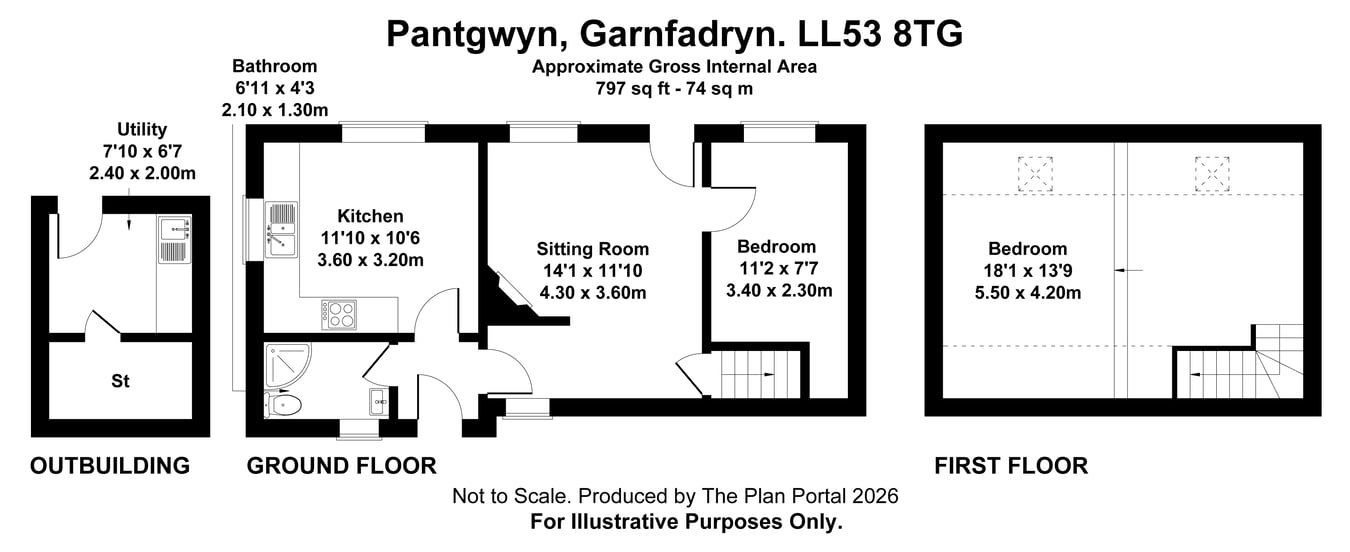 Pantgwyn, Pwllheli floorplan