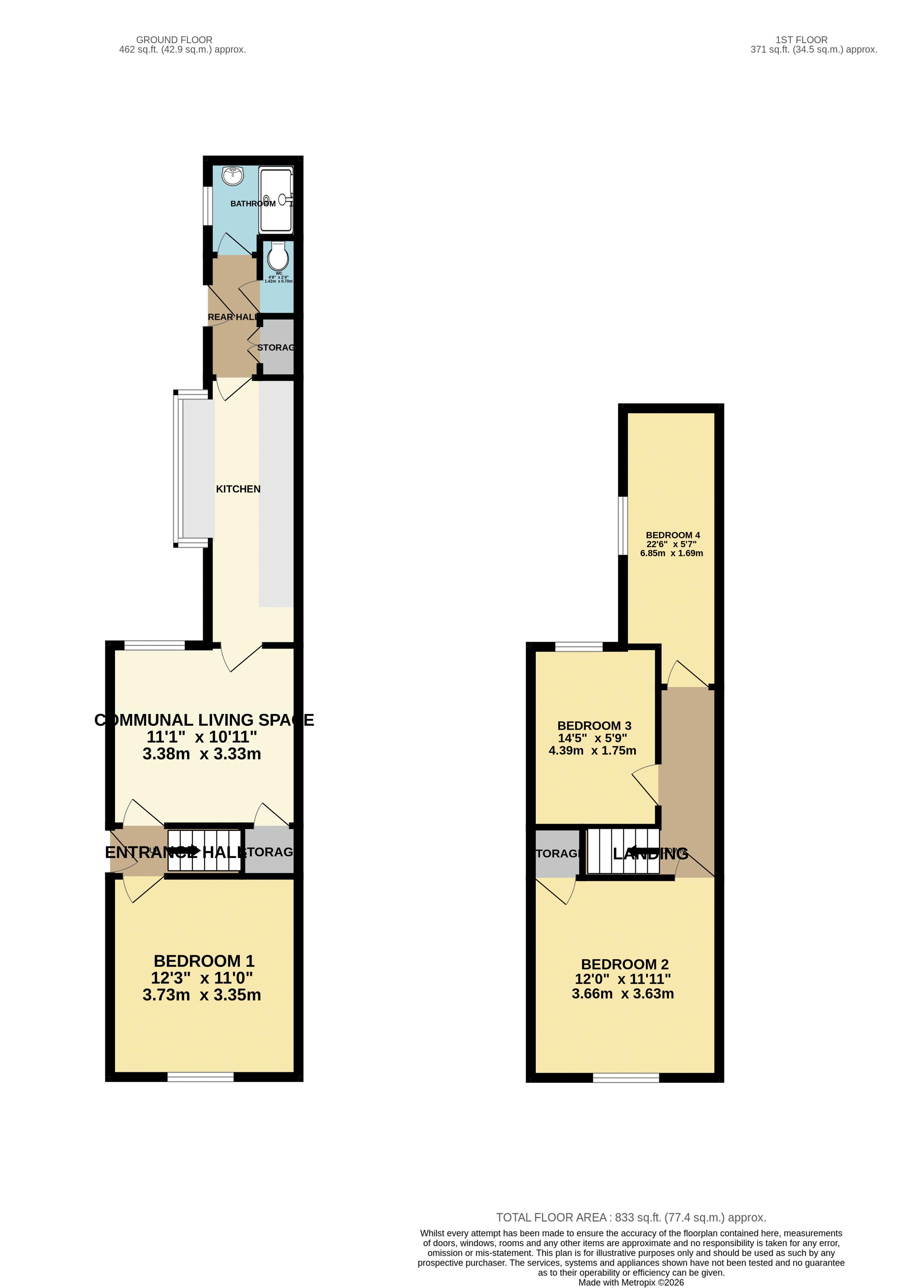 47, Ripon Street, Lincoln floorplan