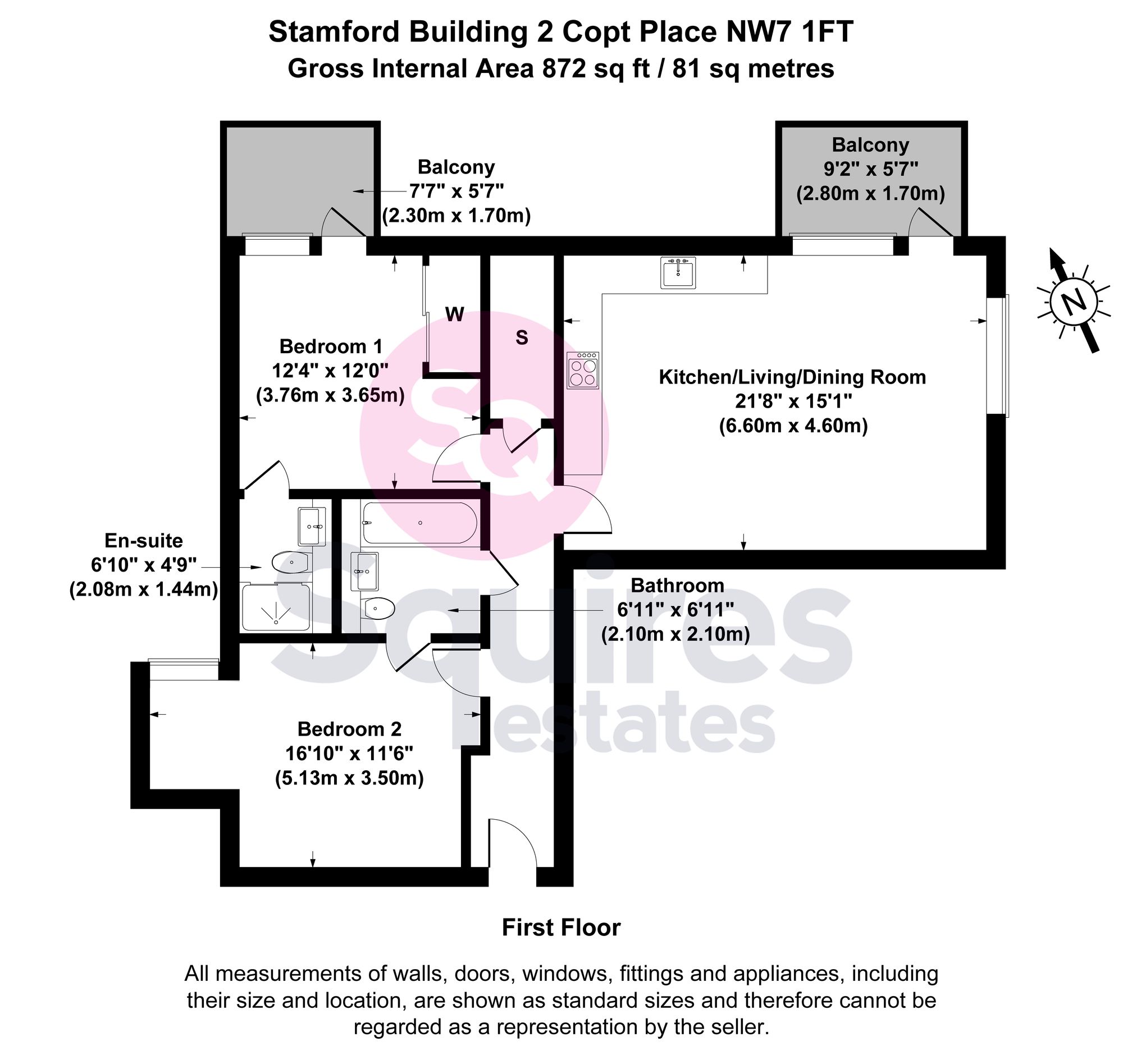 Flat 3, Stamford Building, London floorplan