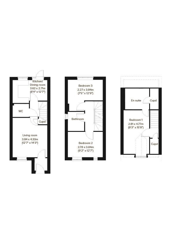 Plot 143, The Saunton Mill Gardens,, Plot 143, The Saunton, Mill Gardens, Cullompton floorplan