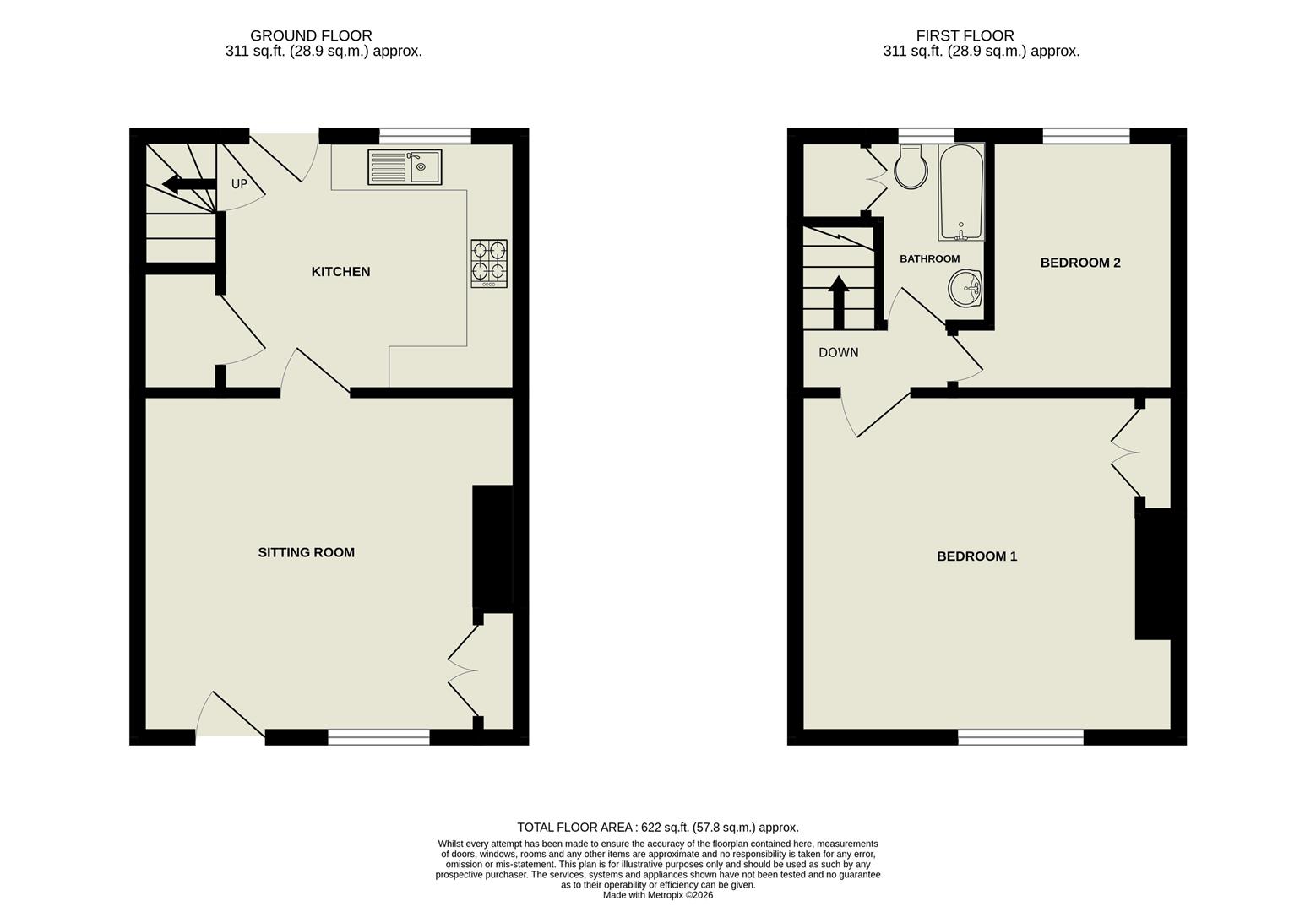 4, Maria Street, Ilkley floorplan