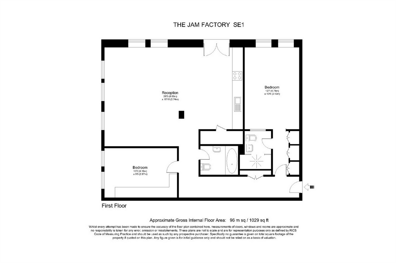 2 Bedrooms Flat to rent in The Jam Factory B Block, 27 Green Walk, London Bridge SE1