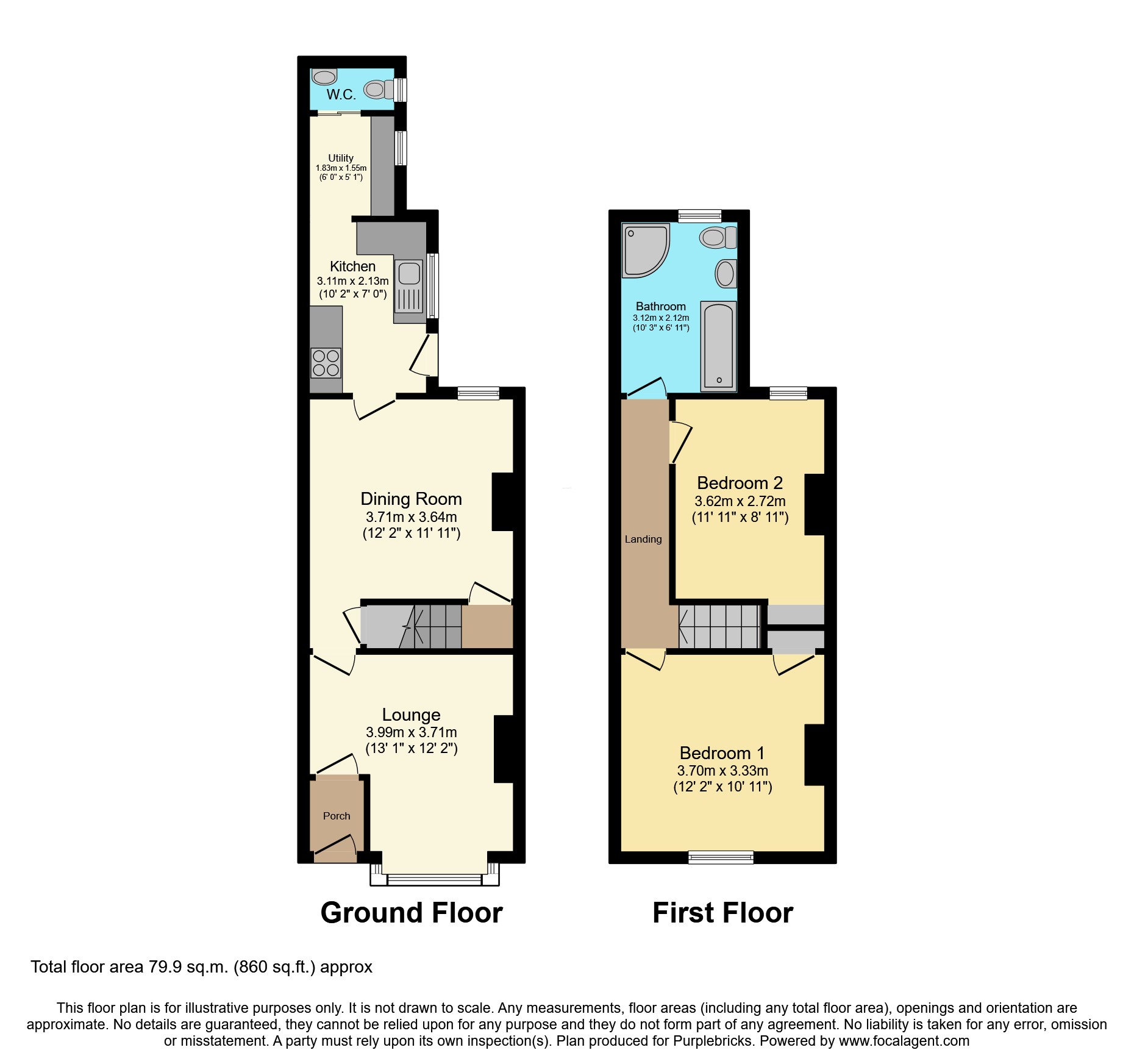 64, Grosvenor Road, Rugby floorplan