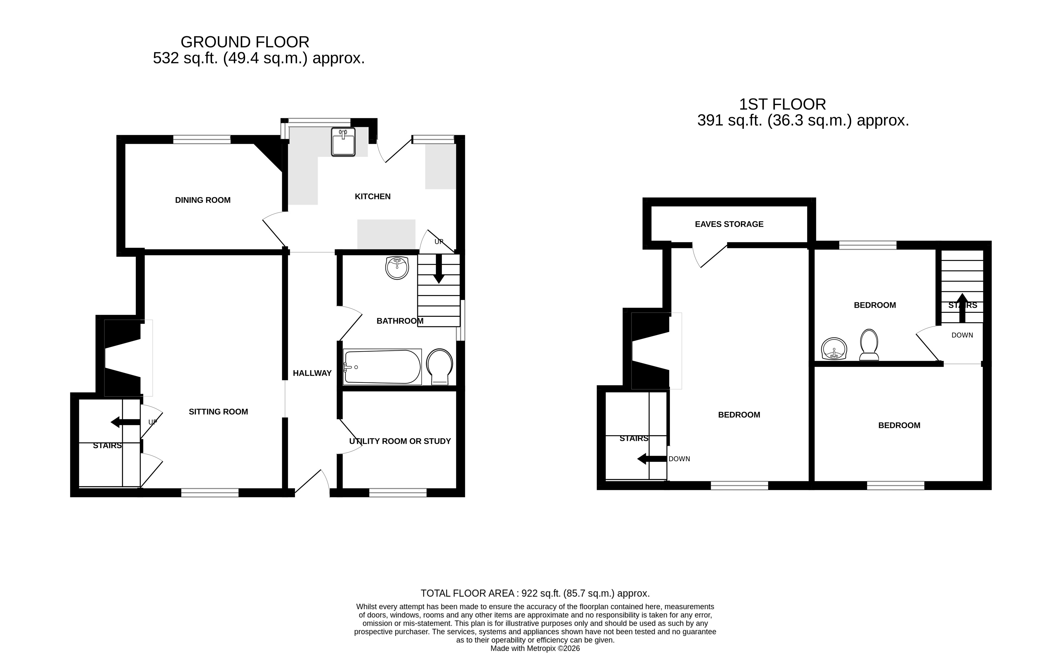 Well House, 18, Church Street, Eye floorplan