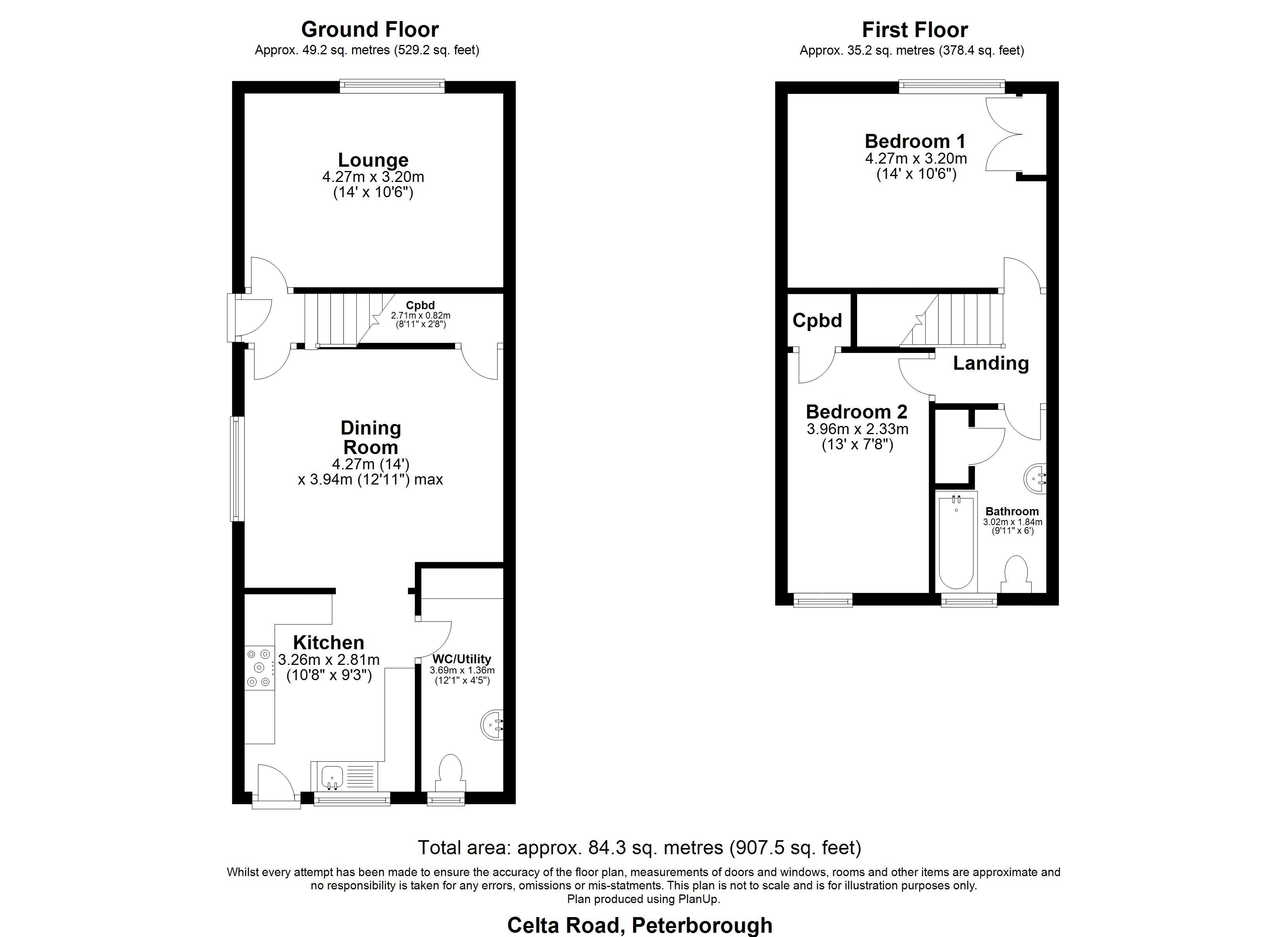 40, Celta Road, Peterborough floorplan
