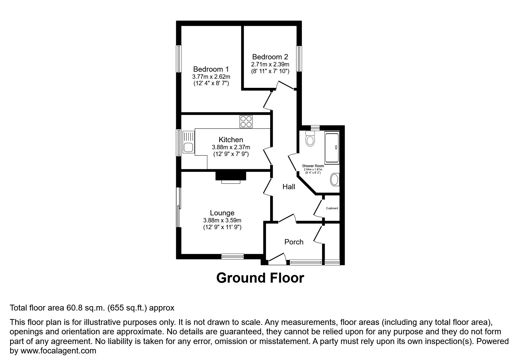 23, Cheedale Close, Chesterfield floorplan