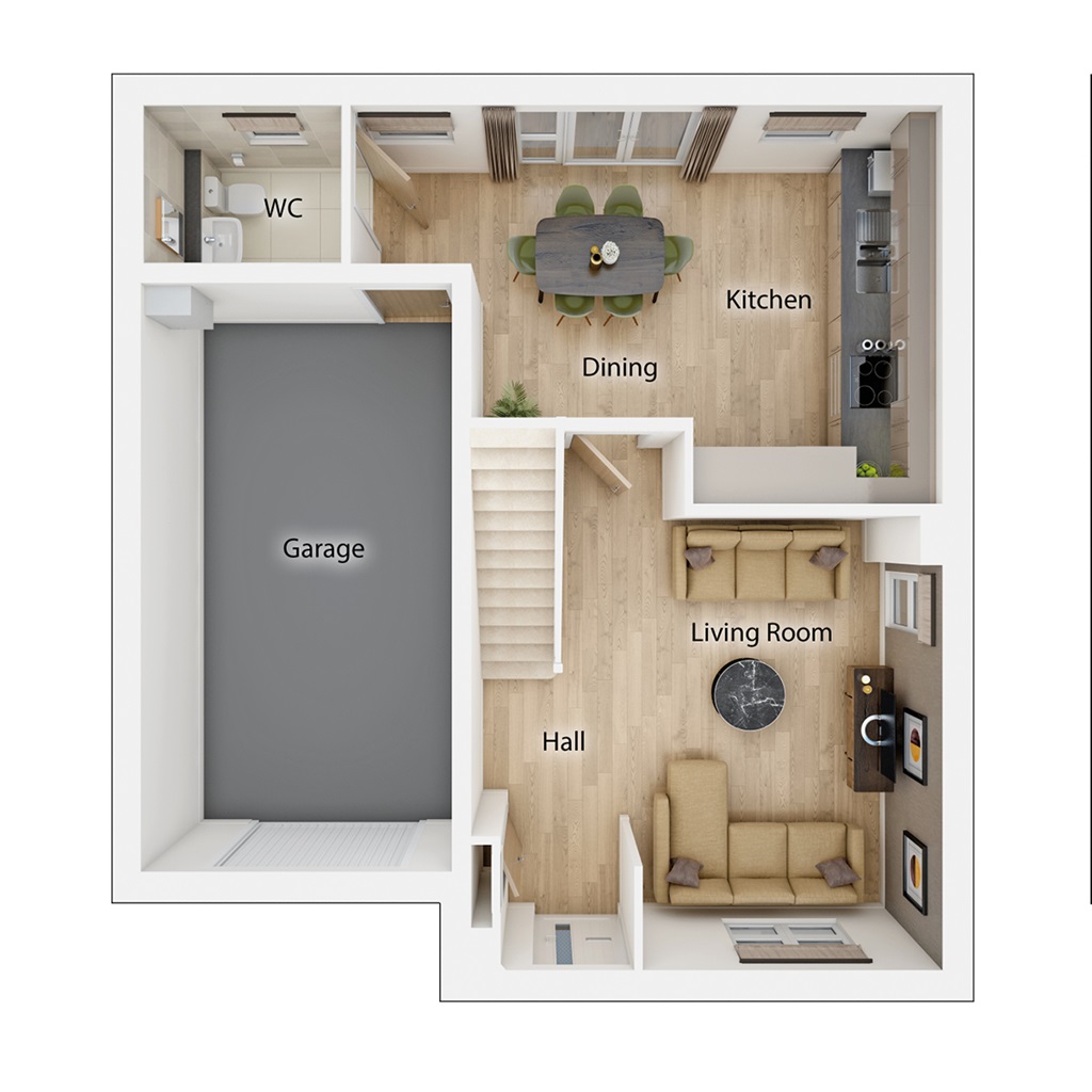 The Chalham - Plot 38, Manse View, Off Manse Road, Bargeddie floorplan