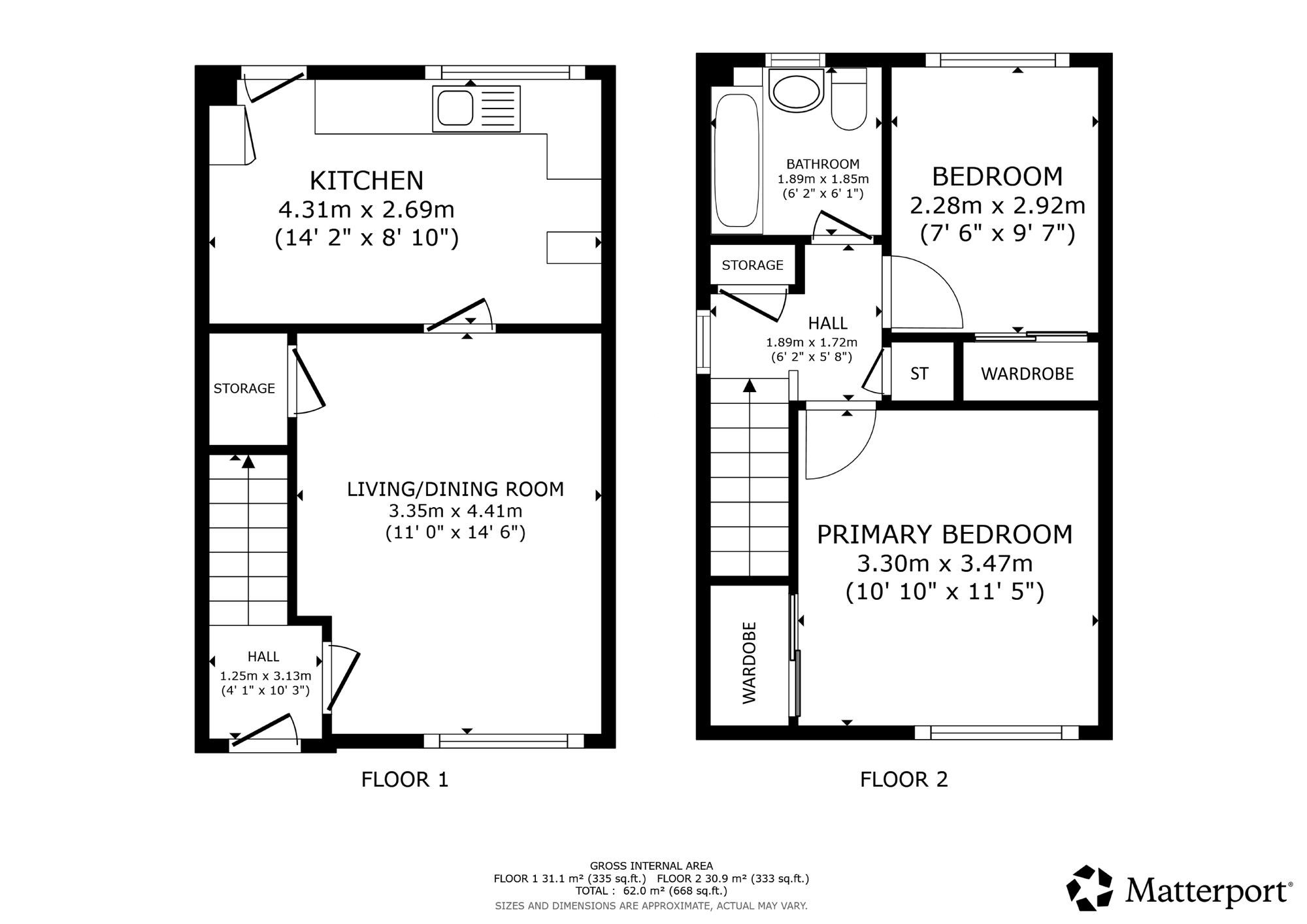 18 Harbury Place, Glasgow floorplan